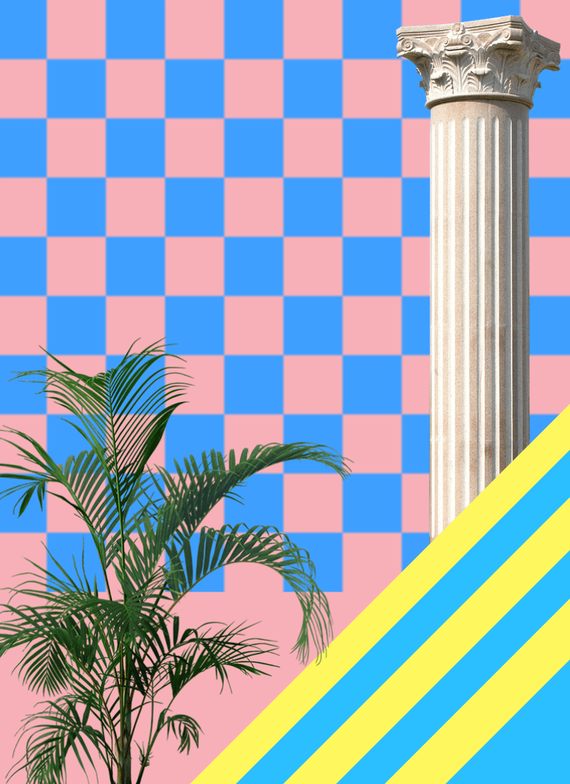 800x1100 PERSPECTIVE AESTHETIC// VAPORWAVE ART POSTER//WALLPAPER//DESING