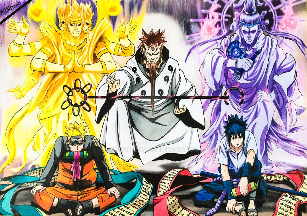1064x751 Wallpaper Naruto And Sasuke Paths