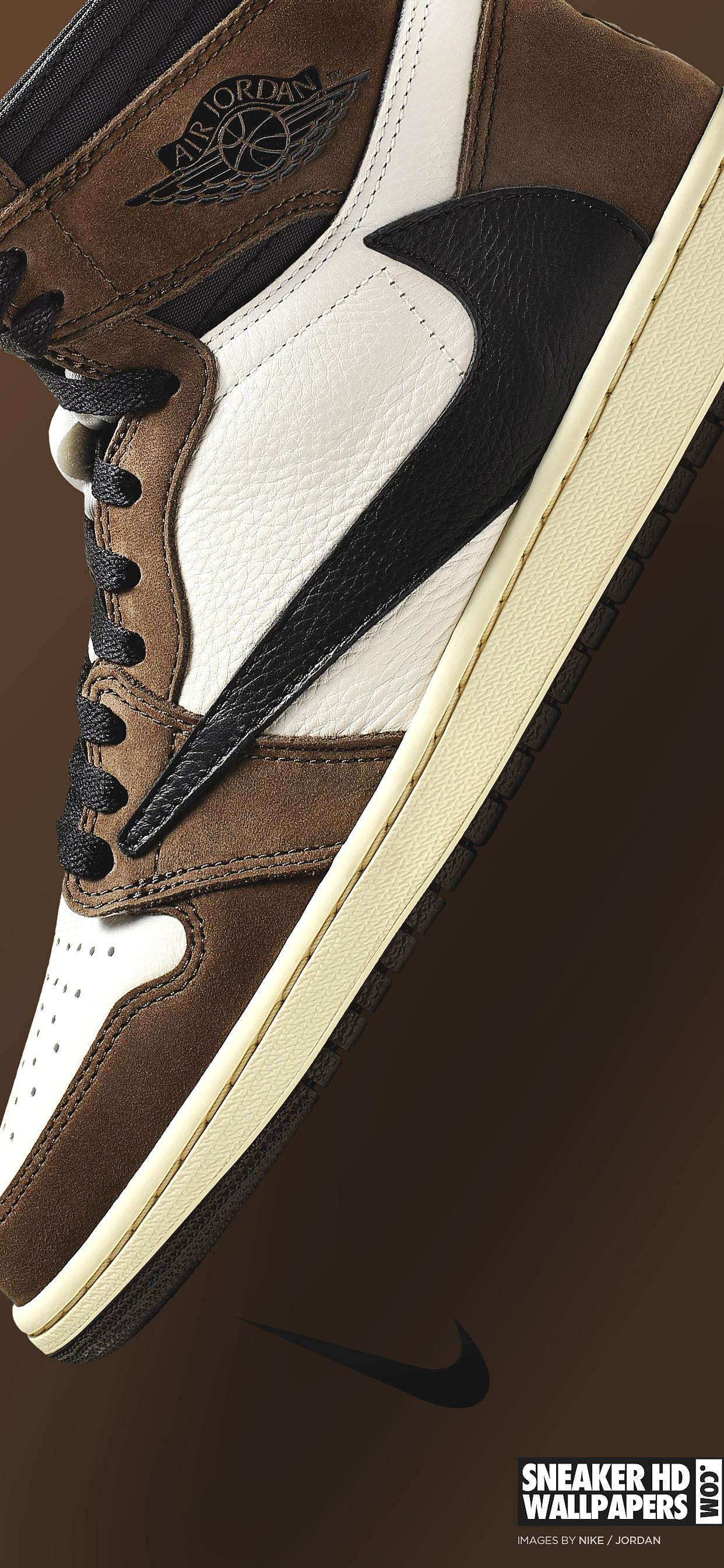 1242x2688 Air Jordan 1 High OG Travis Scott wallpaper!.com favorite sneakers in 4K, Retina, Mobile and HD wallpaper resolutions!