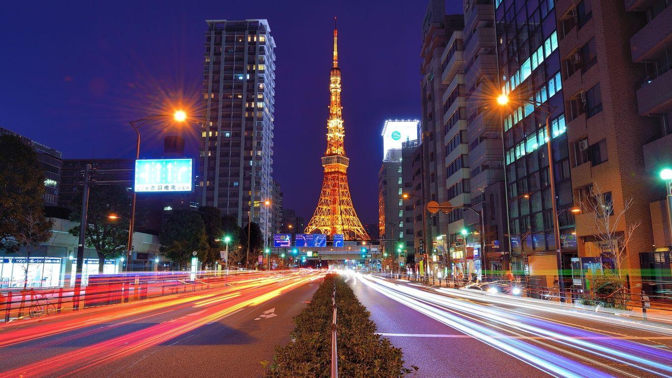1366x768 Tokyo Wallpaper HD Picture