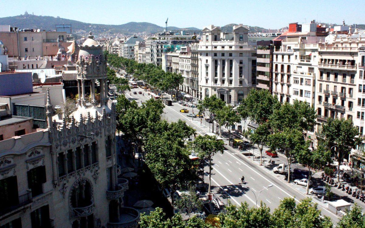 1200x750 Barcelona Street wallpaper