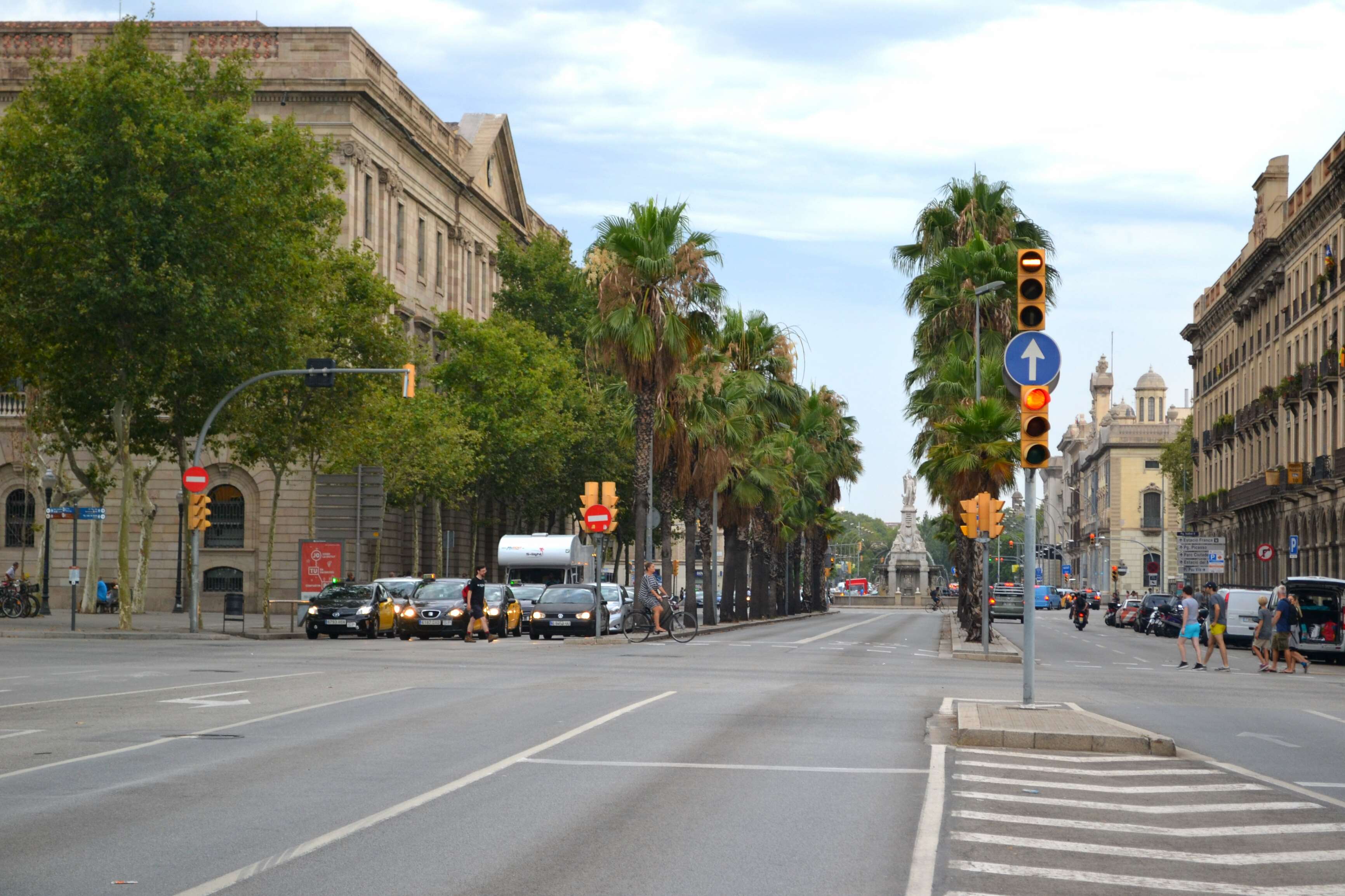 3464x2309 city barcelona barca view street spain wallpaper. Mocah HD Wallpaper