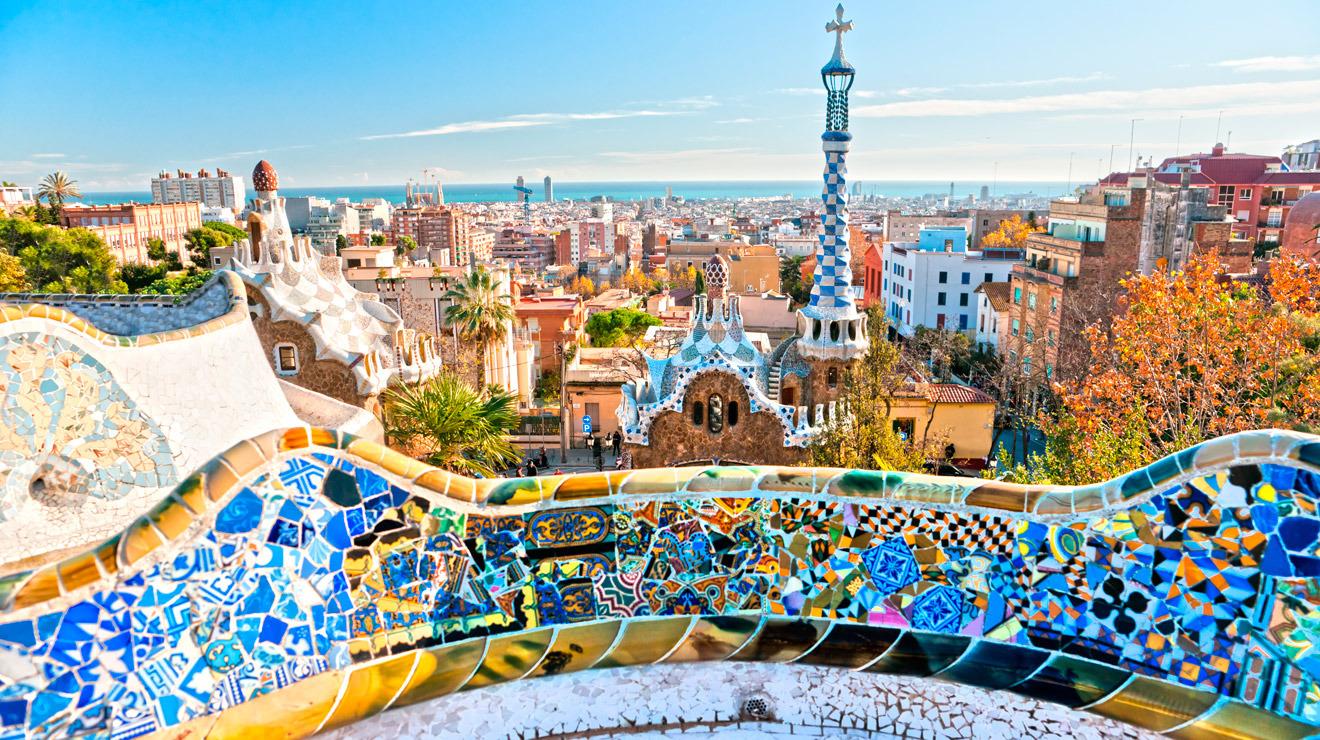 1320x740 Barcelona City Background Wallpaper