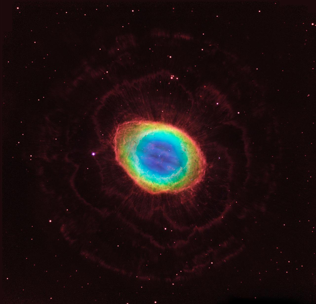 1280x1231 Hubble reveals the Ring Nebula's true shape