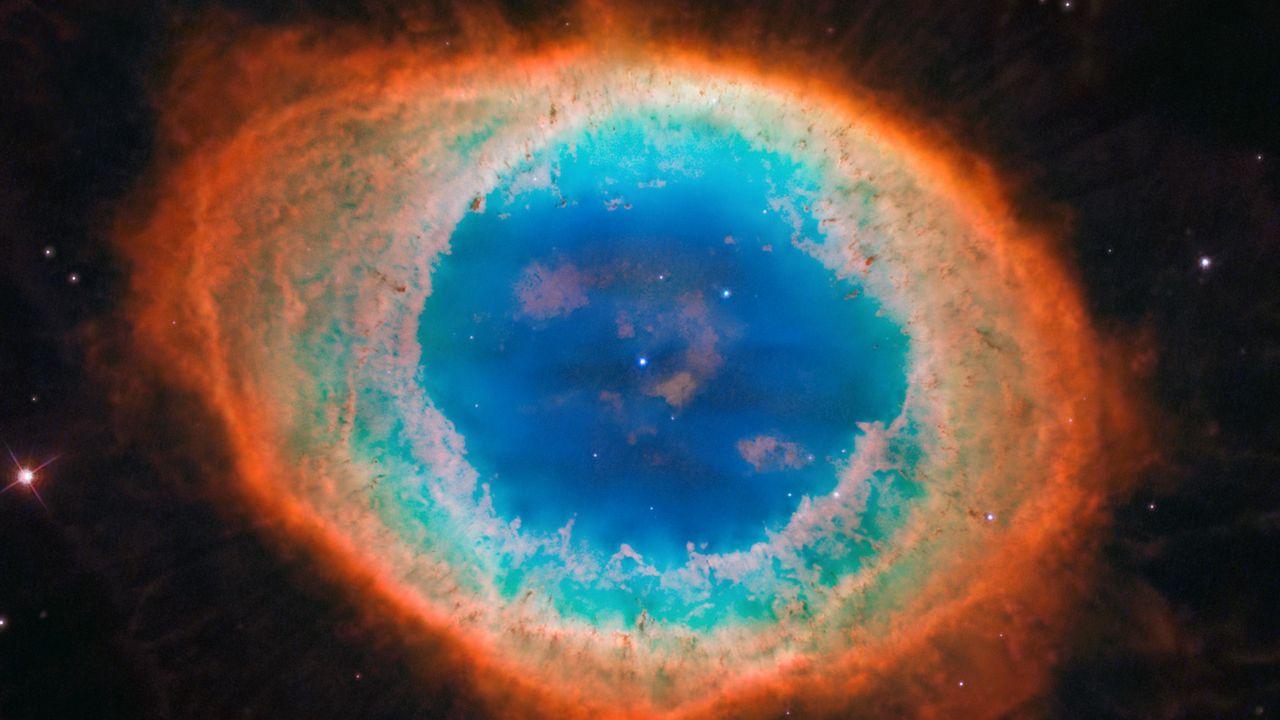 1280x720 Wallpaper ring nebula, nebula, glow, stars, space hd, picture, image