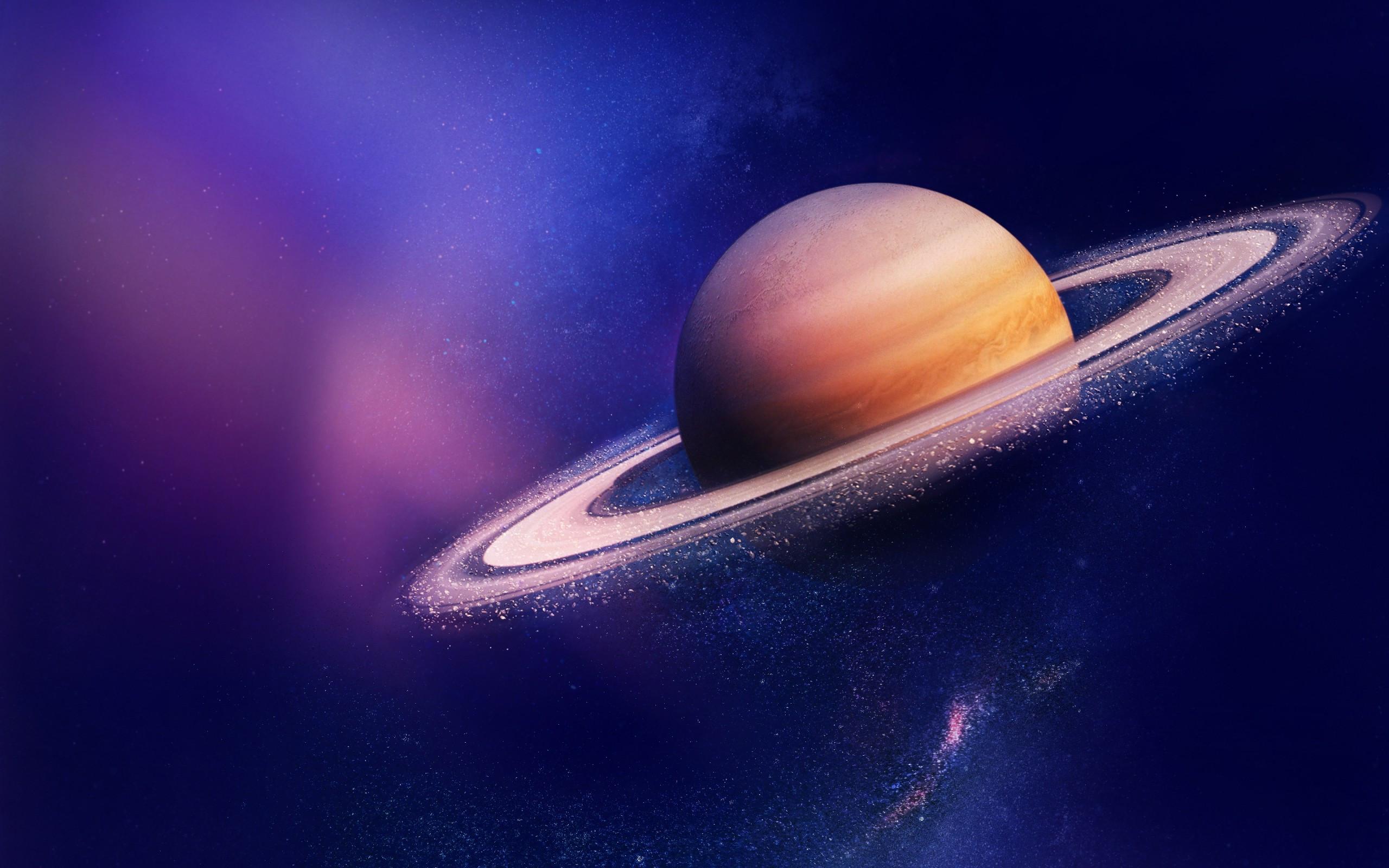 2560x1600 Download 2560x1600 Saturn Ring, Nebula, Dust Wallpaper for MacBook Pro 13 inch