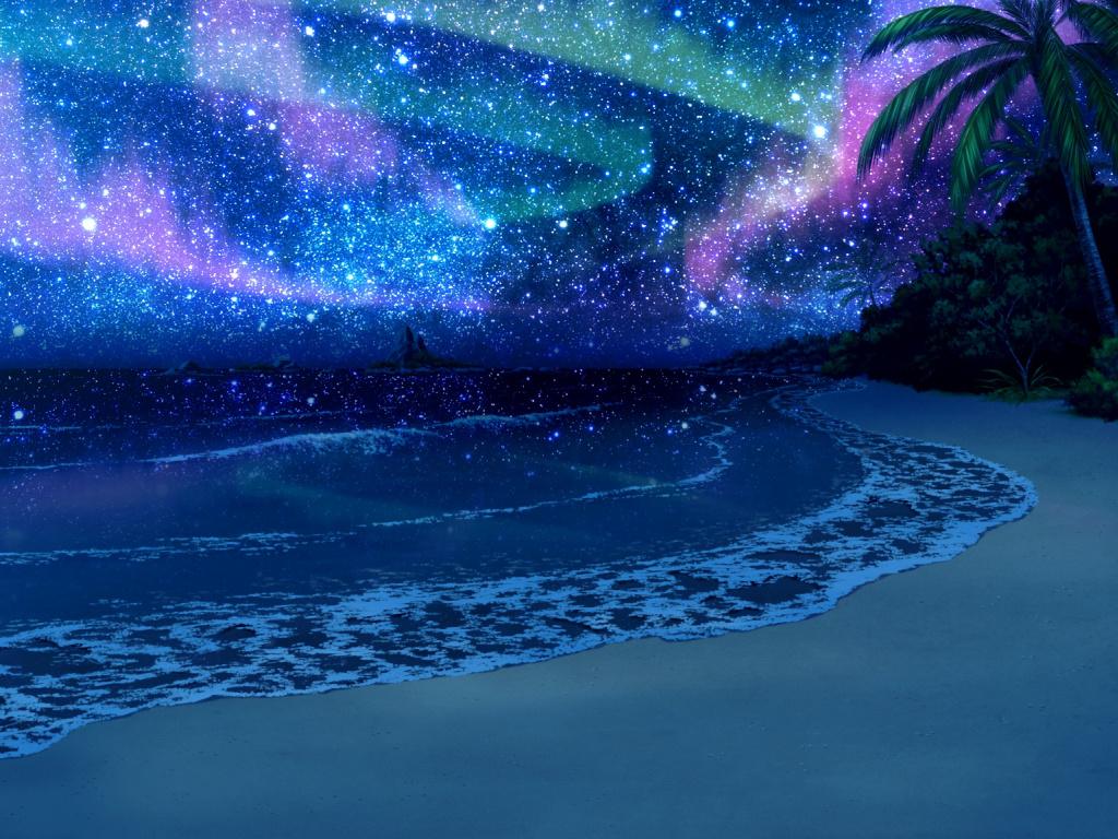 1024x768 Download Beach, peace, fantasy, starry sky, night, art wallpaper, 1024x Standard 4: Fullscreen
