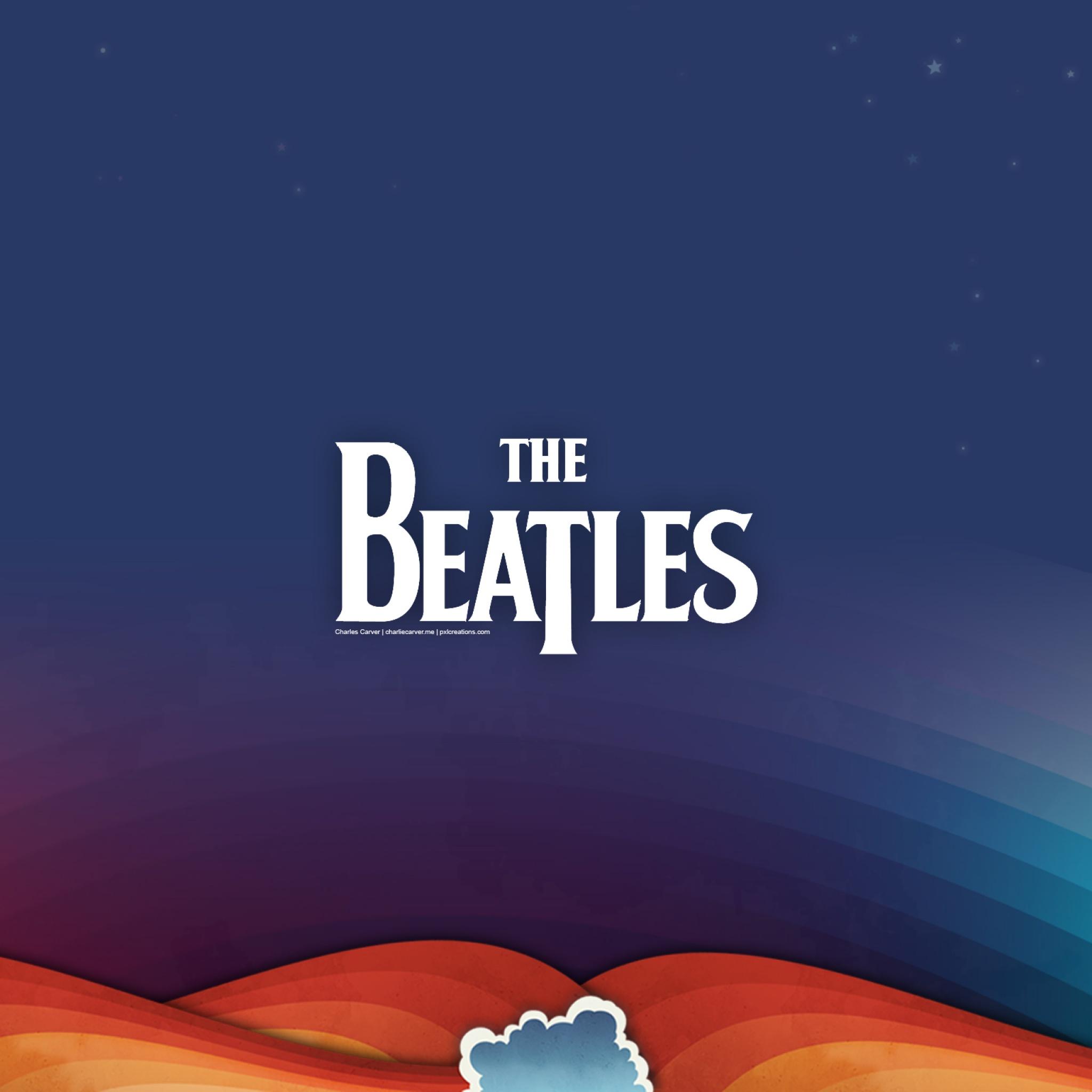 2048x2048 The Beatles Wallpaper 4K, Rock band, Illustration, Music