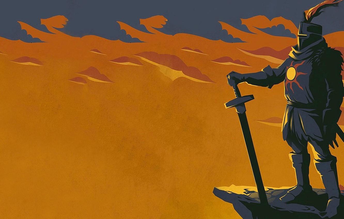 1332x850 Wallpaper knight, Dark souls, the heir of the sun image for desktop, section игры