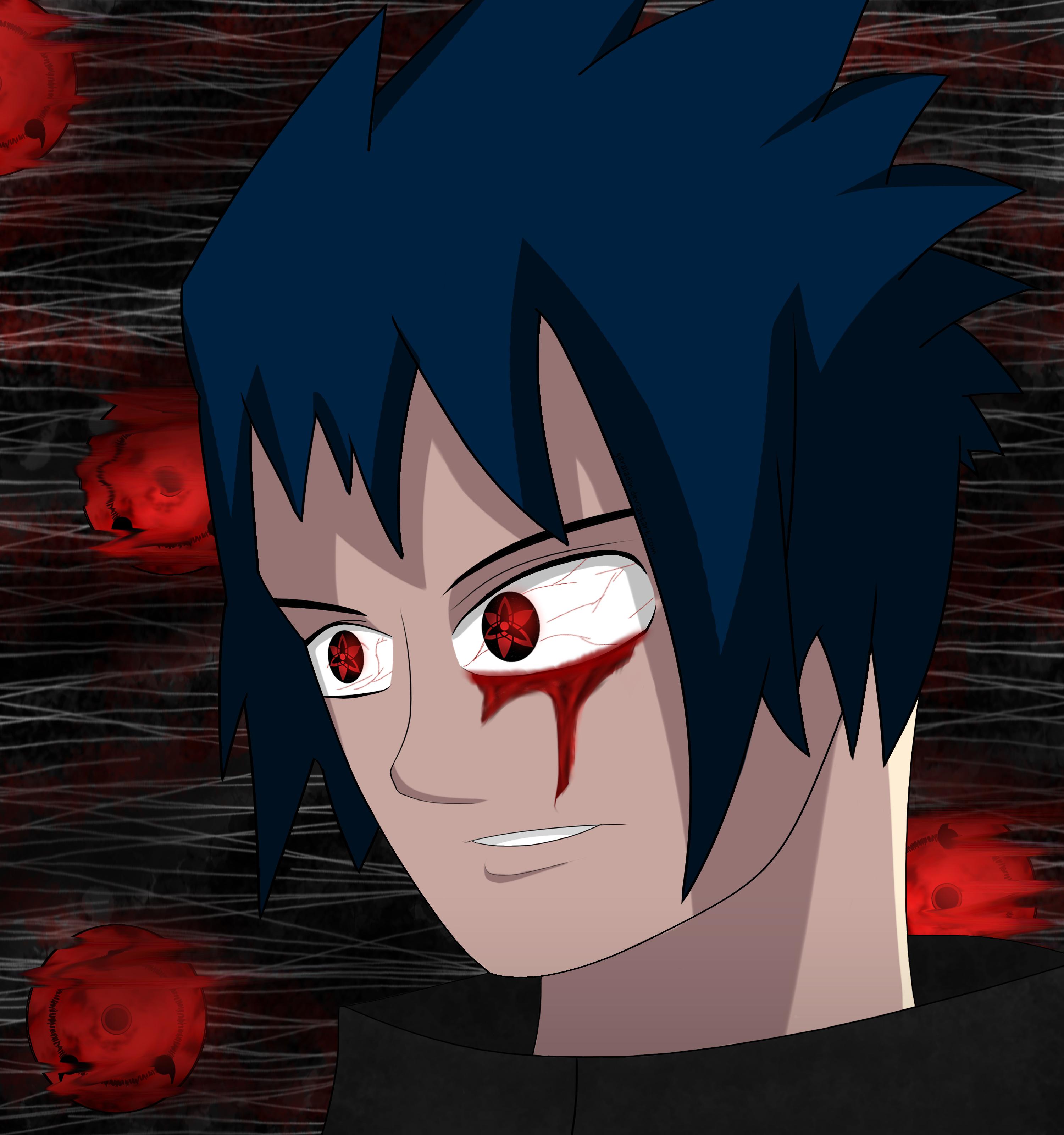 3000x3200 Eternal Mangekyou Sharingan Sasuke Wallpaper
