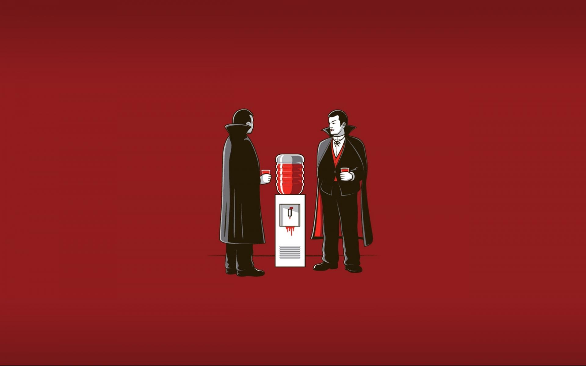 1920x1200 px blood Dark funny horror humor office vampire