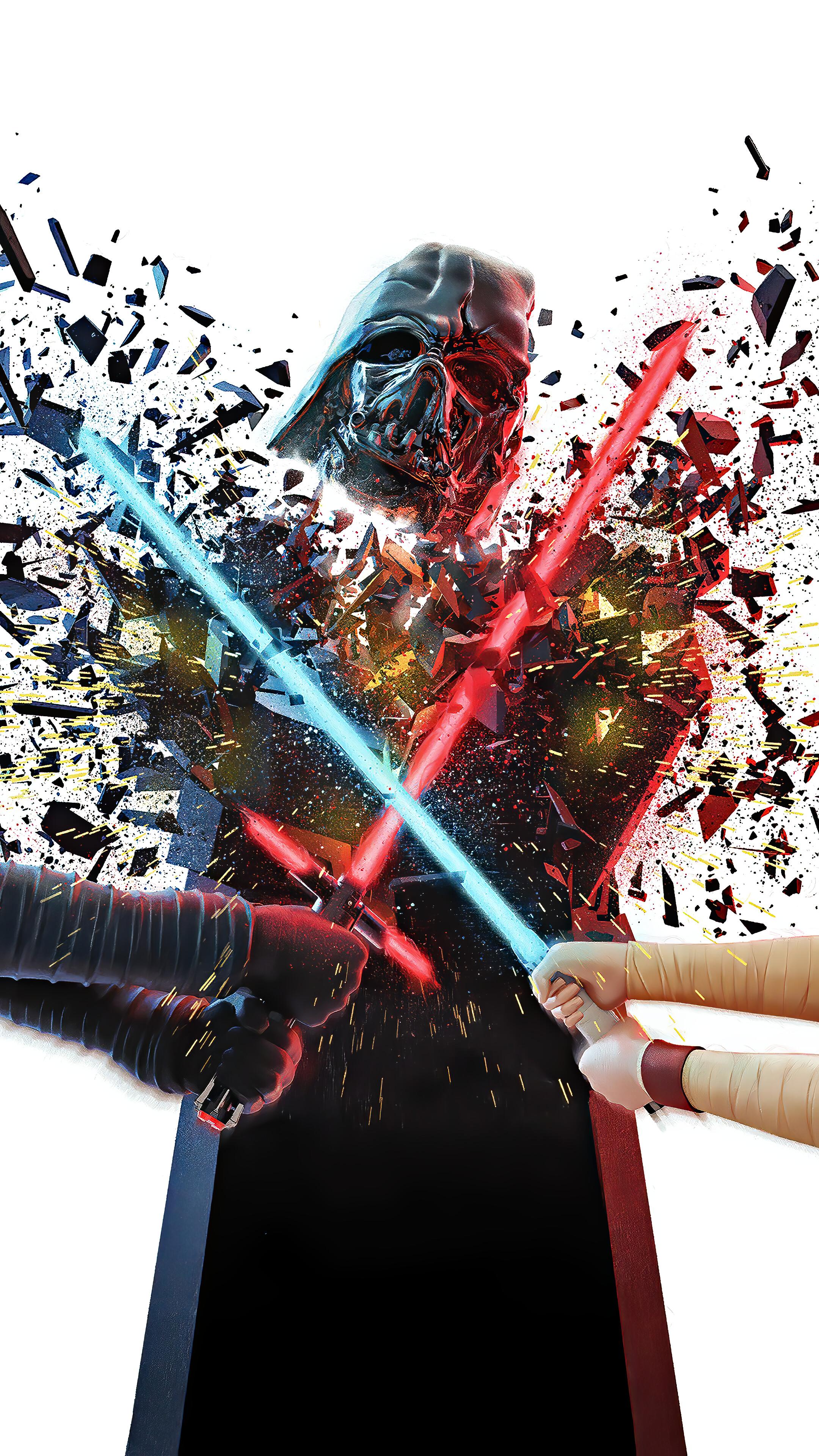 2160x3840 Darth Vader, Lightsaber, Star Wars The Rise of Skywalker, 4K phone HD Wallpaper, Image, Background, Photo and Picture HD Wallpaper