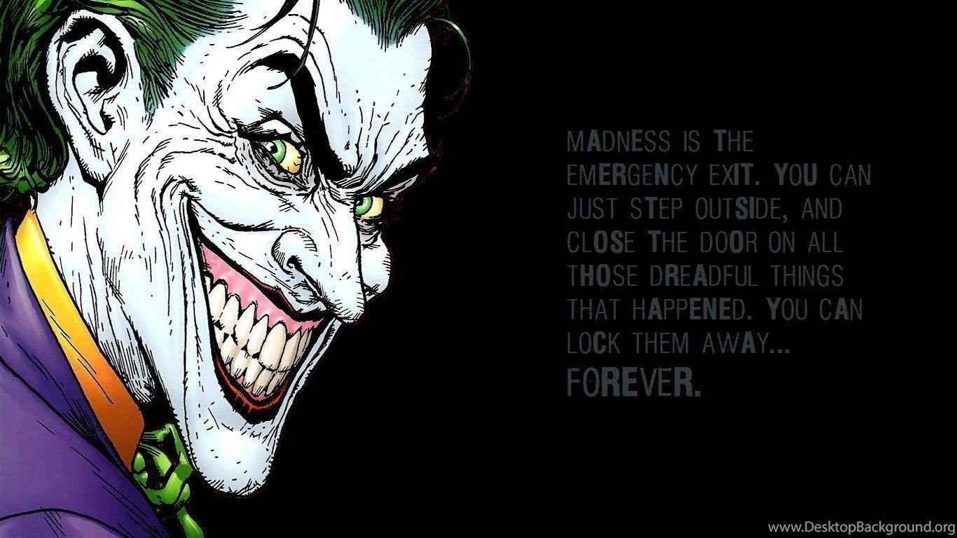 1366x768 Joker Comic Wallpaper Desktop Background