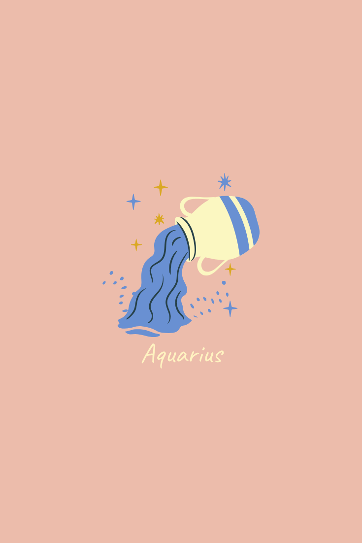 735x1102 Aquarius Sign Wallpaper