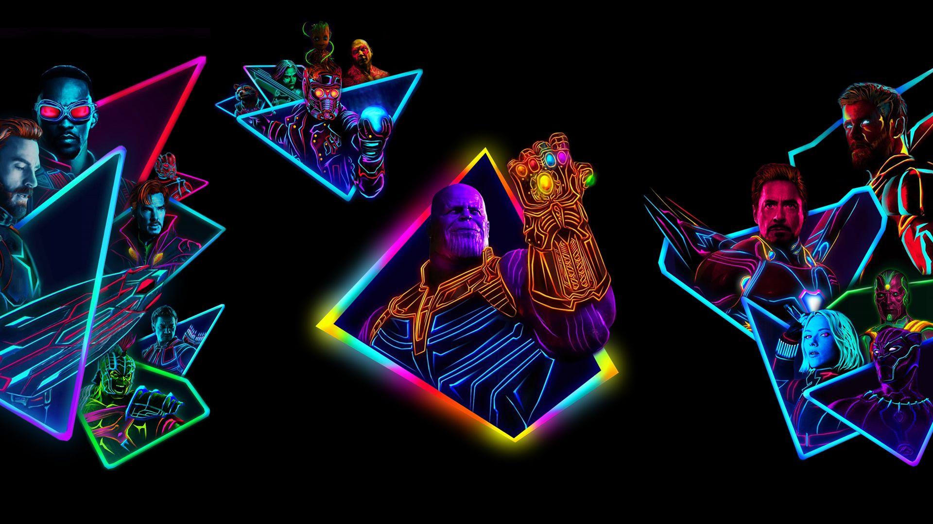1920x1080 Avengers Infinity War 80S Style Artwork Android One HD 4k