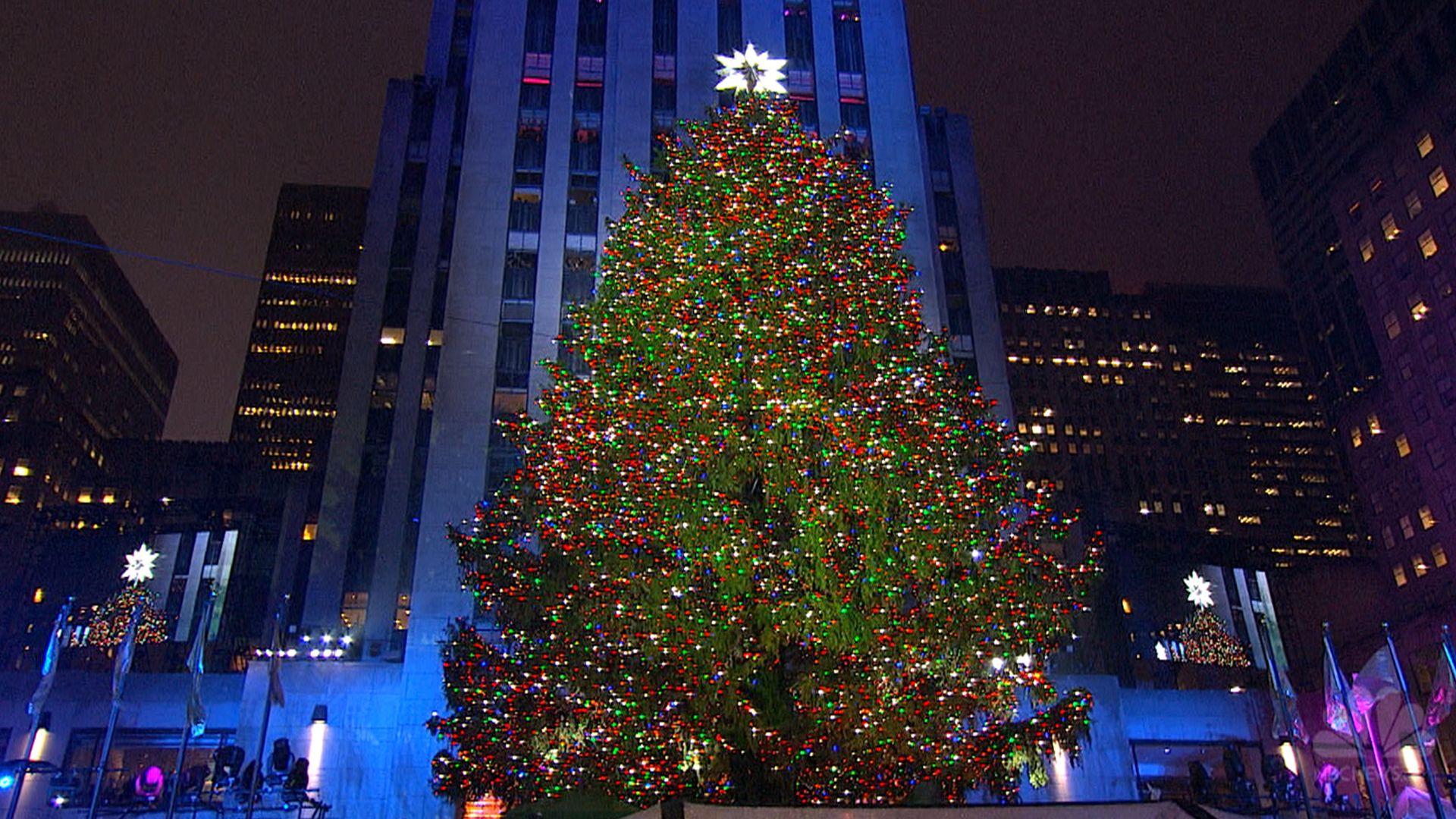 New York Times Square Christmas Tree Wallpapers Top Free