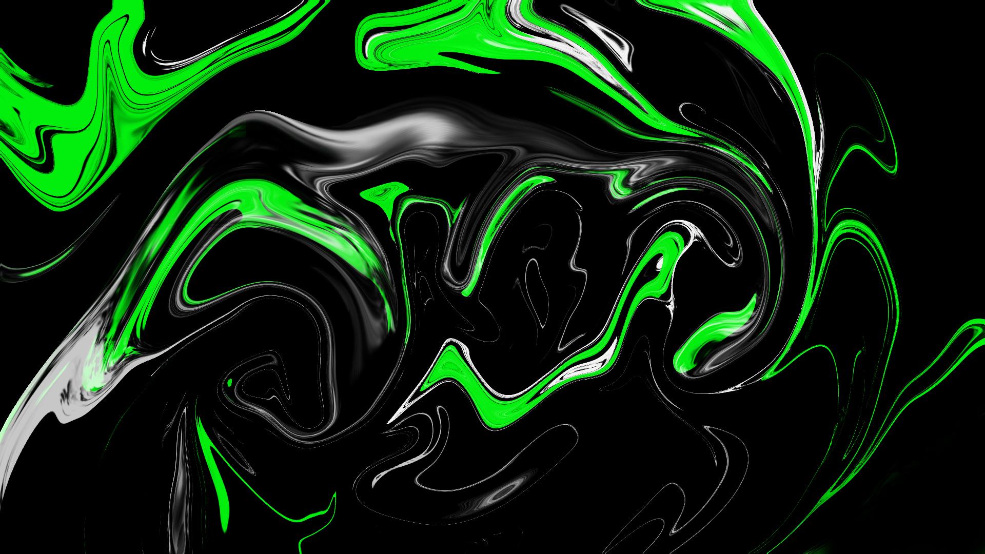 1920x1080 1920x1080 Digital Art, Artistic, Fluorescent, Black, Green, Abstract wallpaper JPG
