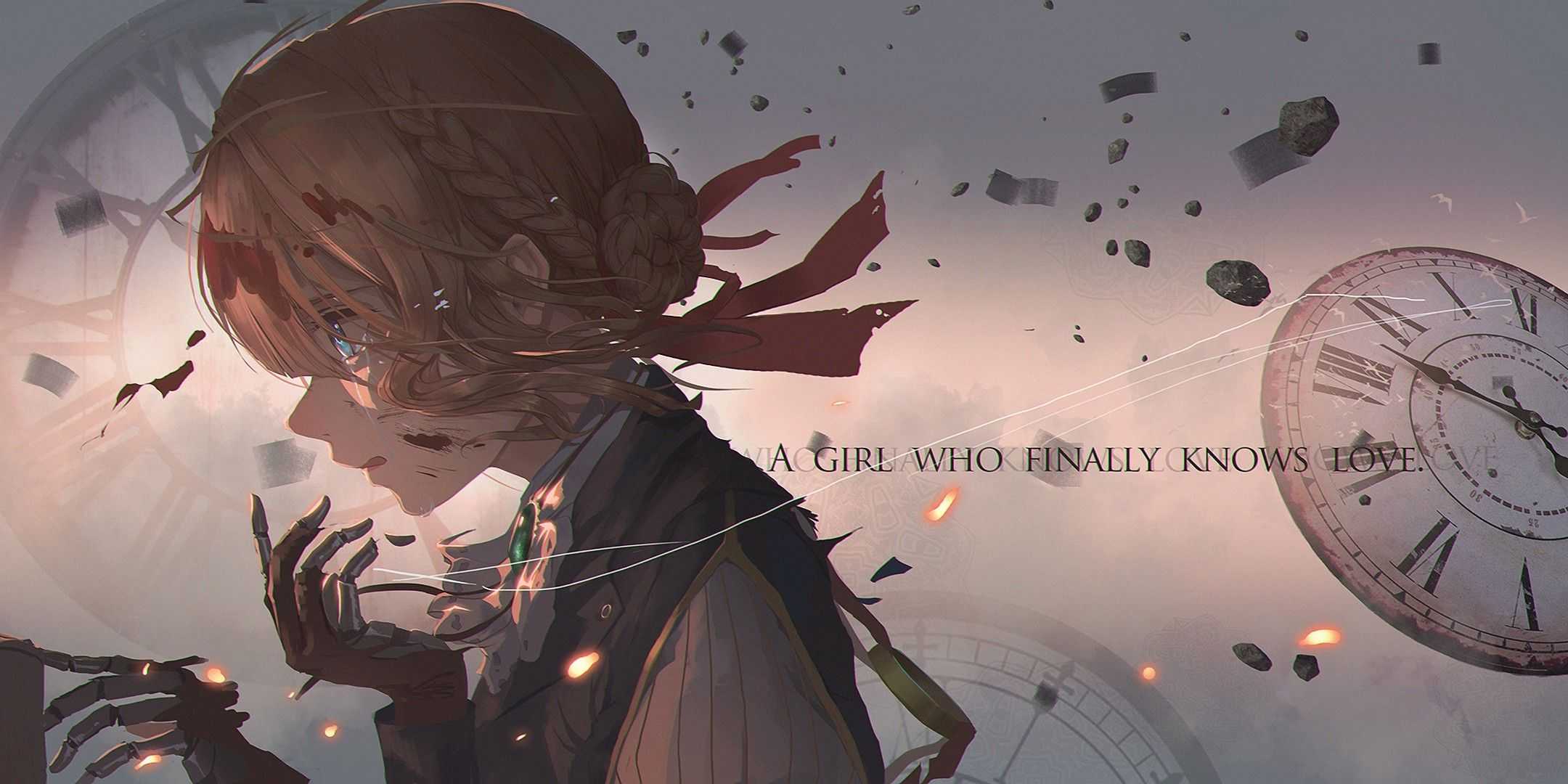 2160x1080 Violet Evergarden Wallpaper Desktop Free HD Wallpaper