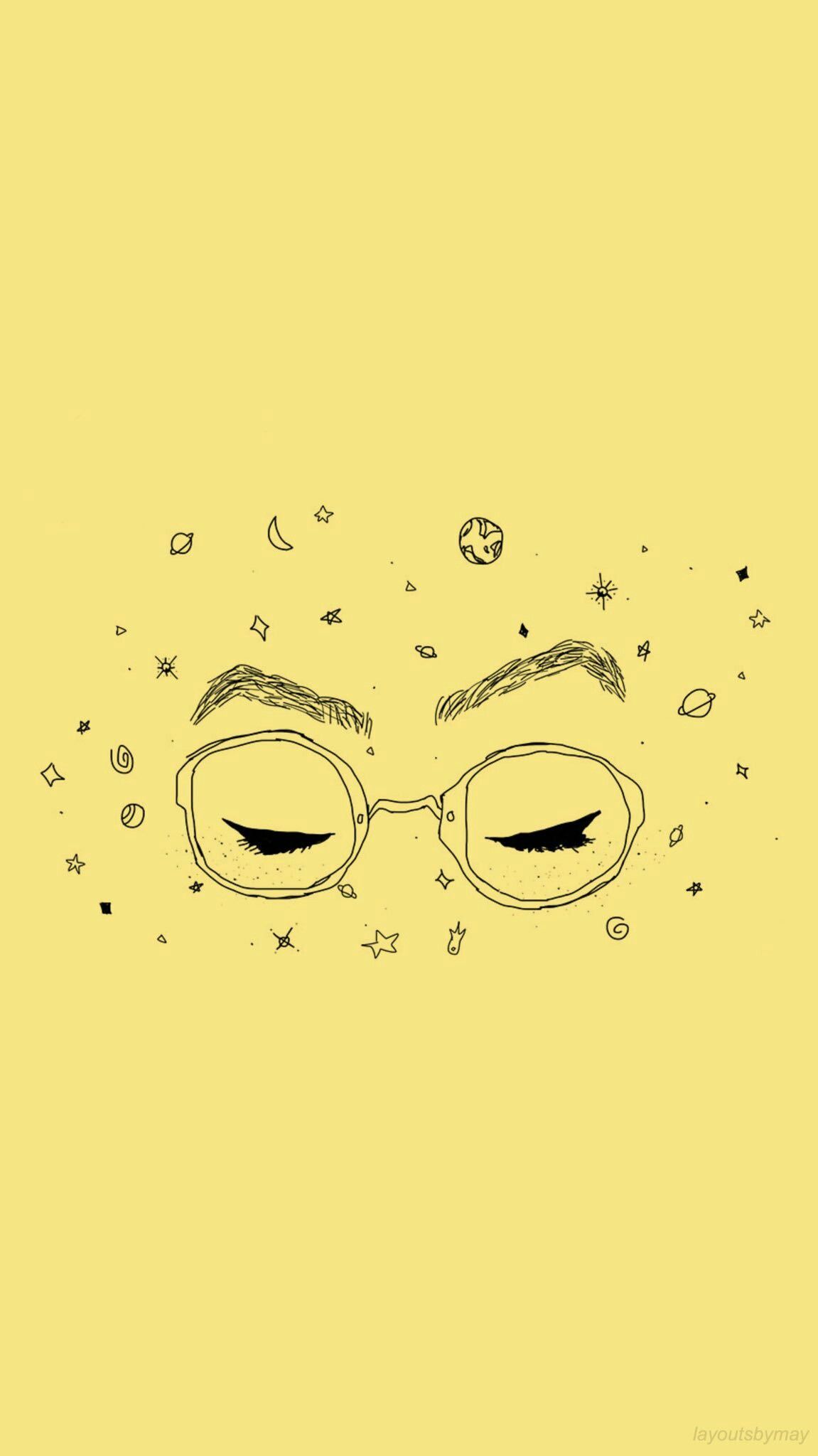 1151x2048 Yellow Aesthetic Wallpaper