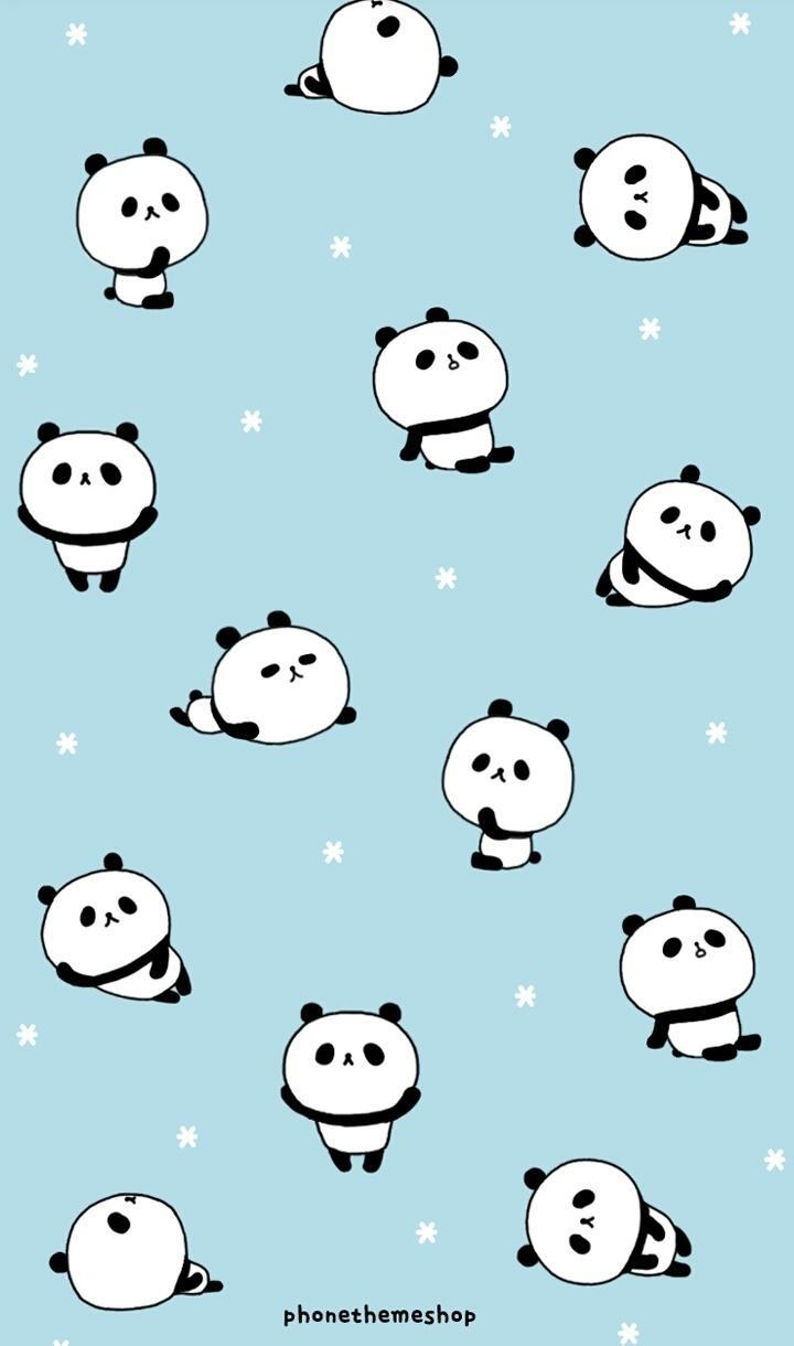 720x1220 Cute Kawaii Panda Wallpaper