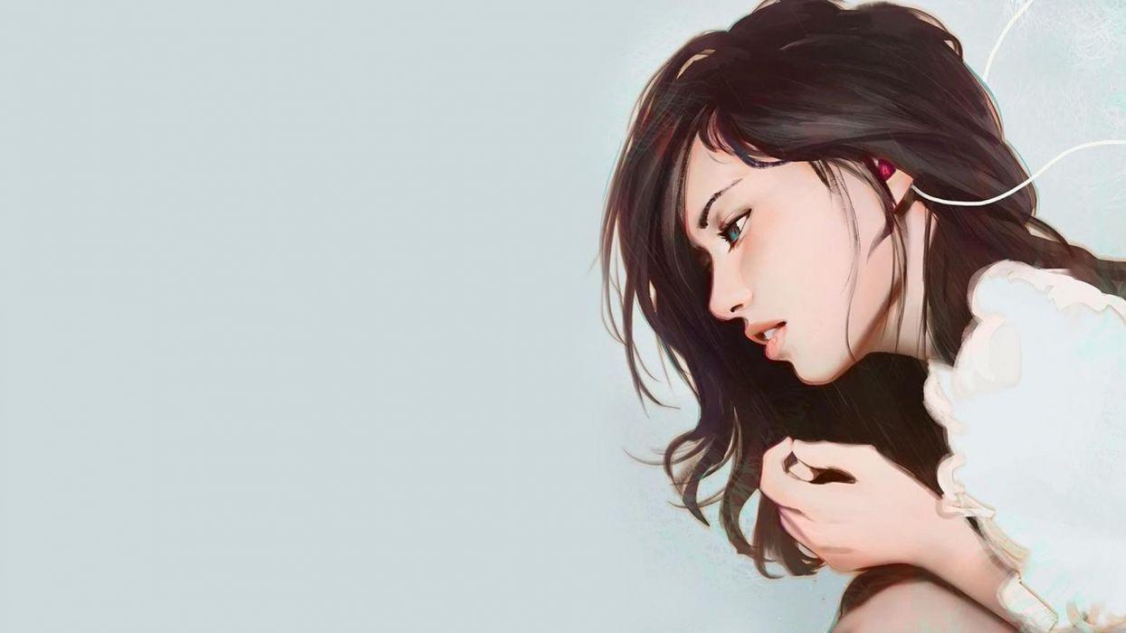 1244x700 Art Pic Girl Wallpaper