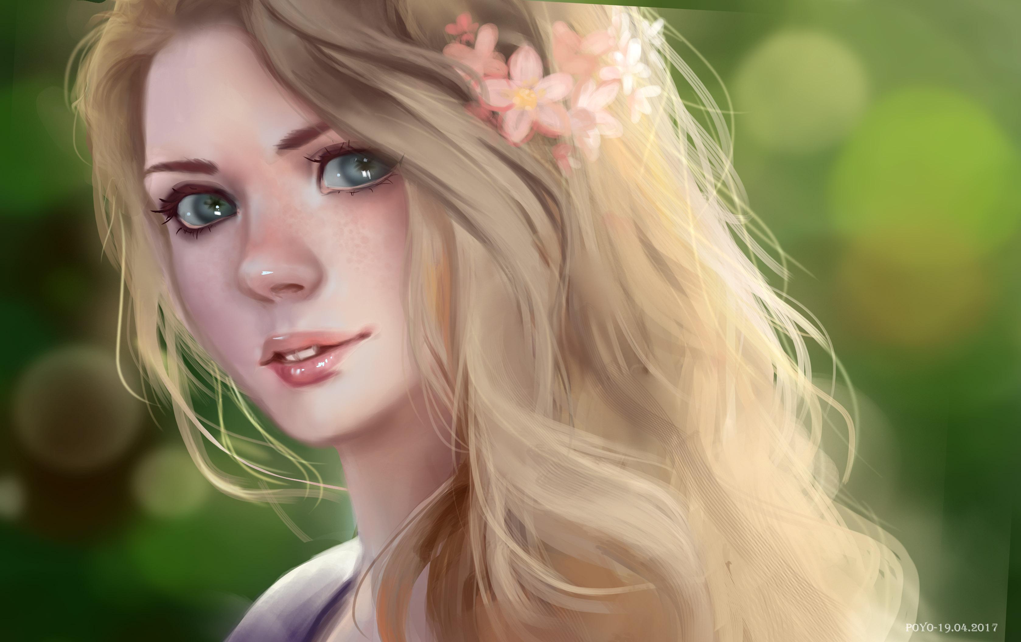 3356x2112 Blonde Women Digital Art 4k, HD Artist, 4k Wallpaper, Image, Background, Photo and Picture
