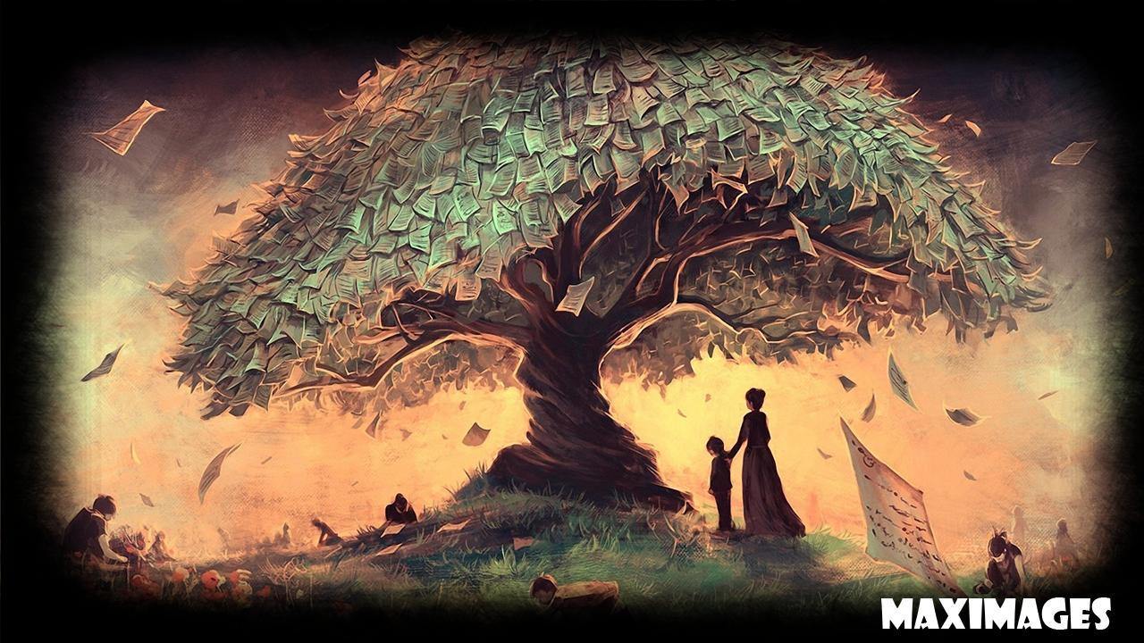 1280x720 Magical Tree Wallpaper for Android