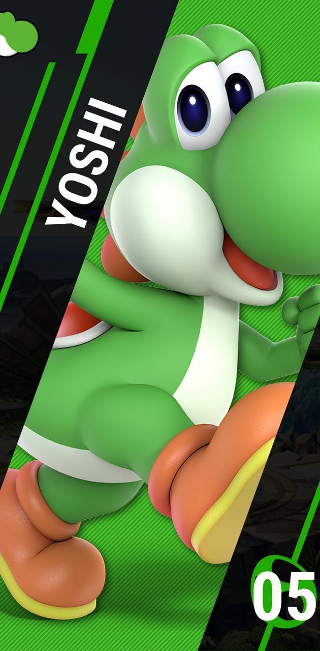 630x1280 SSBU Yoshi wallpaper