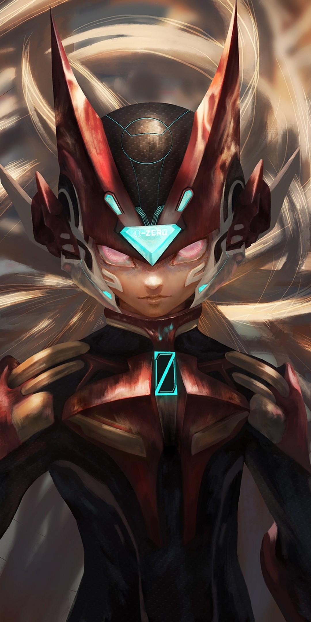 1080x2160 Download 1080x2160 Rockman Zero, Omega, Bodysuit, Helmet, Sci Fi Wallpaper For Huawei Mate 10