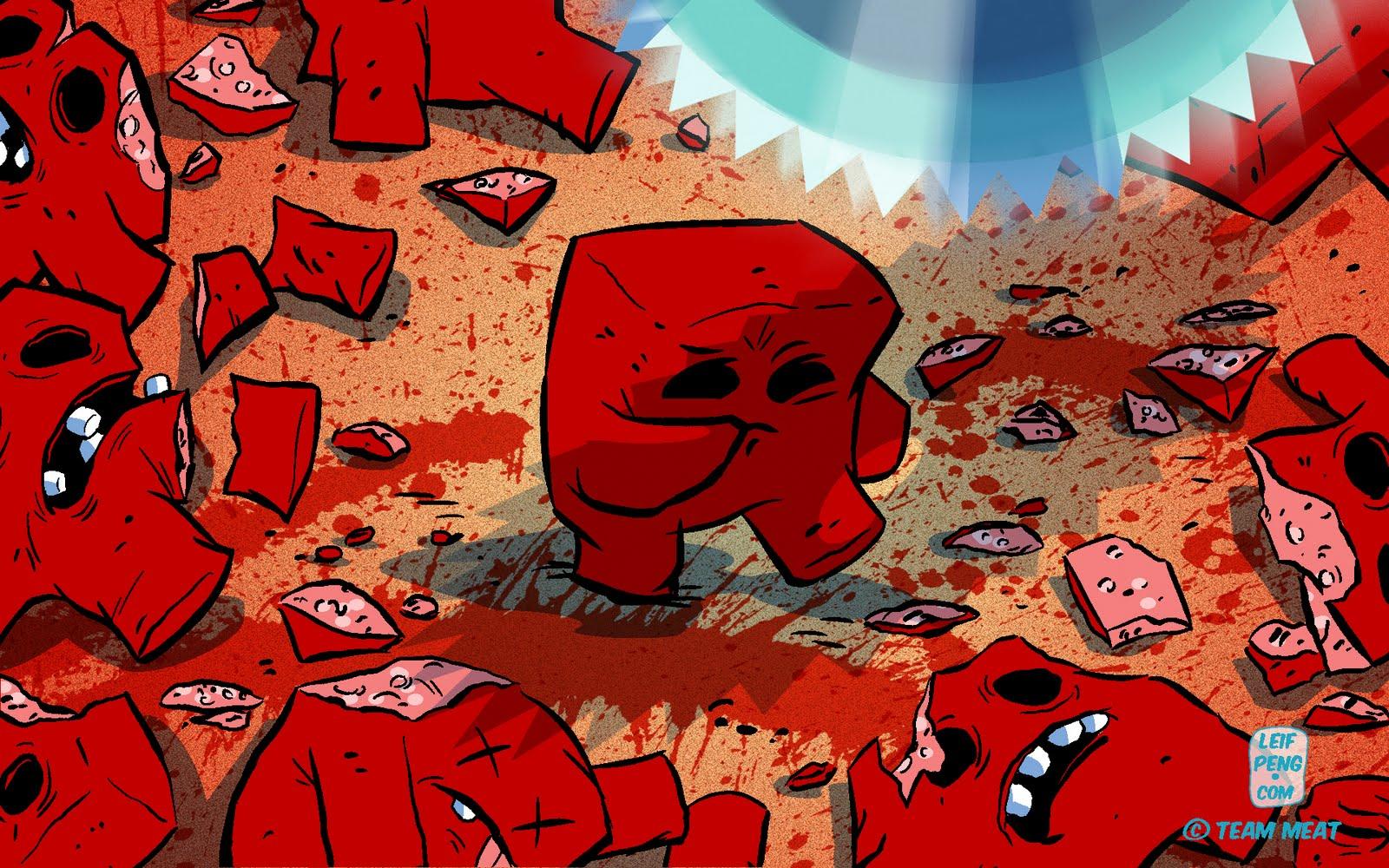 1600x1000 Leifdrawing101: Super Meat Boy Wallpaper for Desktop & iPhone