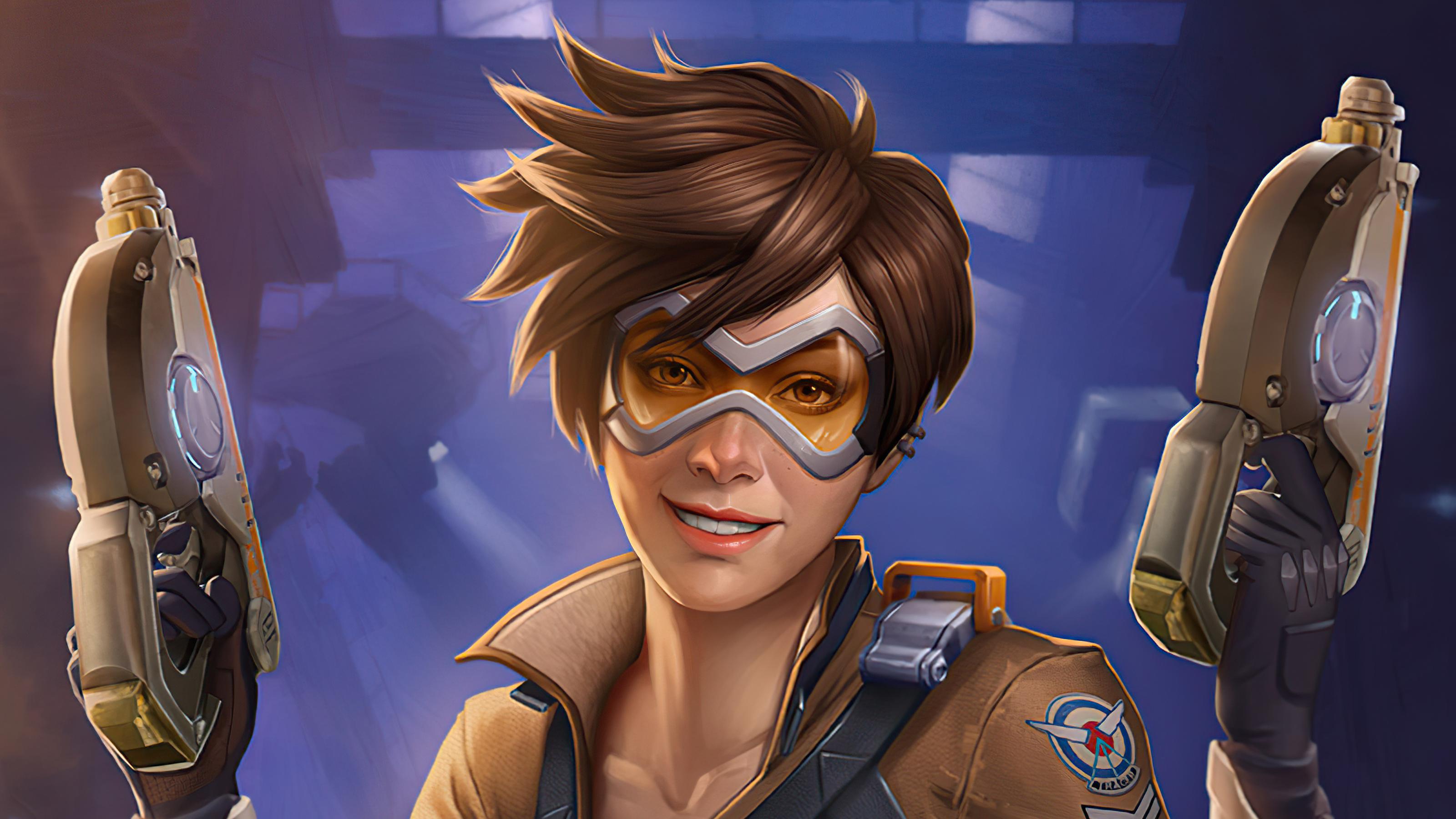 Tracer Overwatch 4K Wallpaper #5.1421