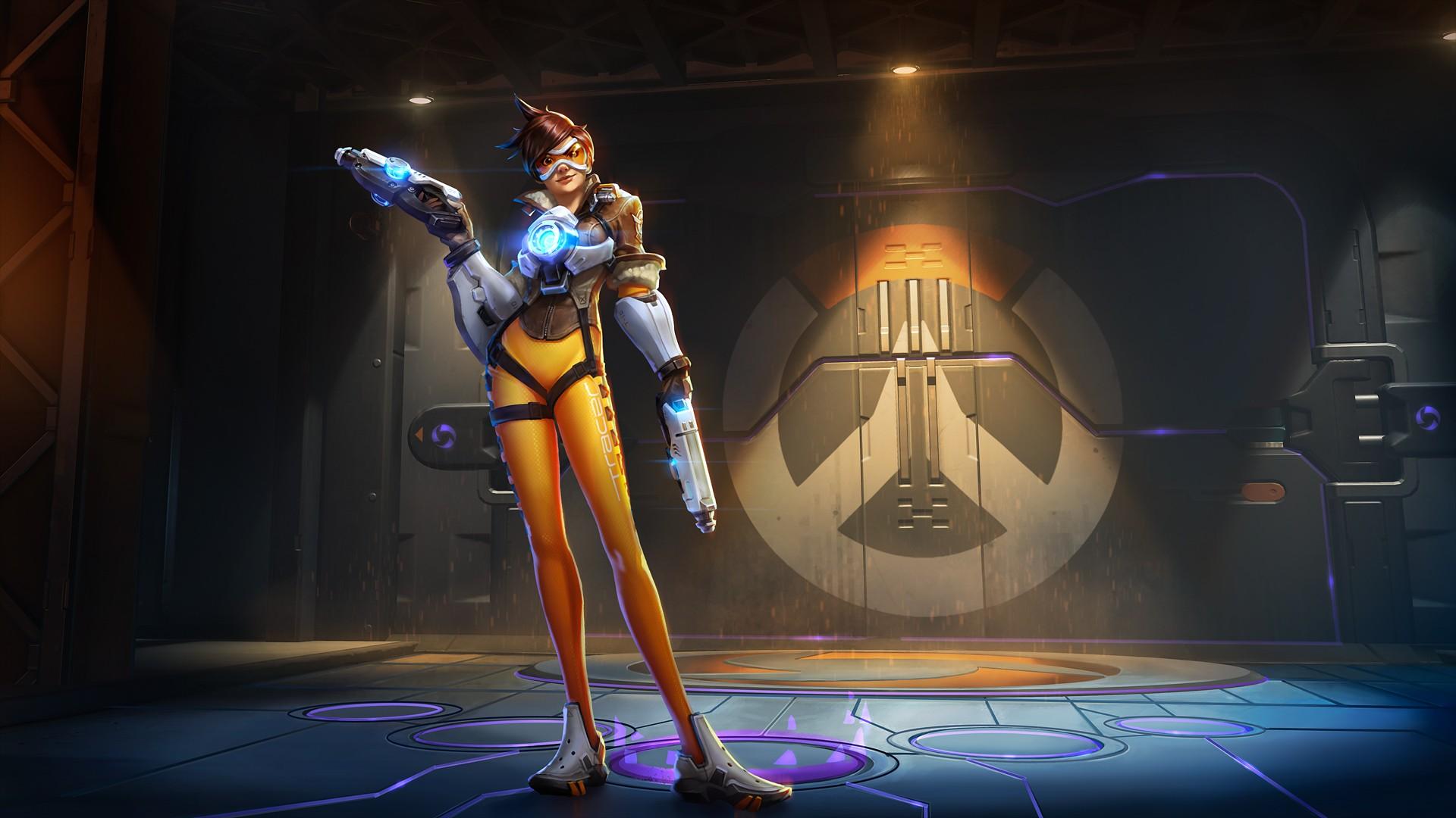 1920x1080 #tracer, #Lena Oxton, #Overwatch, #Blizzard Entertainment, #Tracer ( Overwatch), wallpaper. Mocah HD Wallpaper