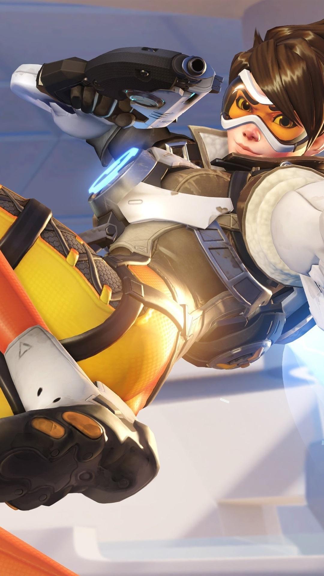 1080x1920 Overwatch, Tracer, PC Game 1080x1920 IPhone 8 7 6 6S Plus Wallpaper, Background, Picture, Image