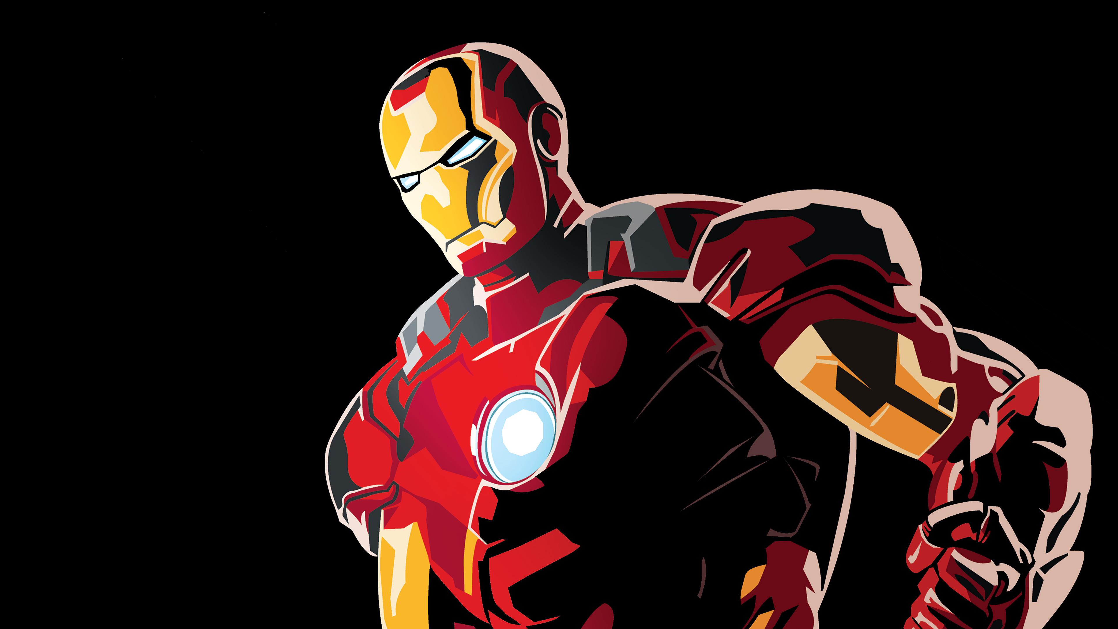 3840x2160 Wallpaper 4k Iron Man Graphic Design 4k art Wallpaper