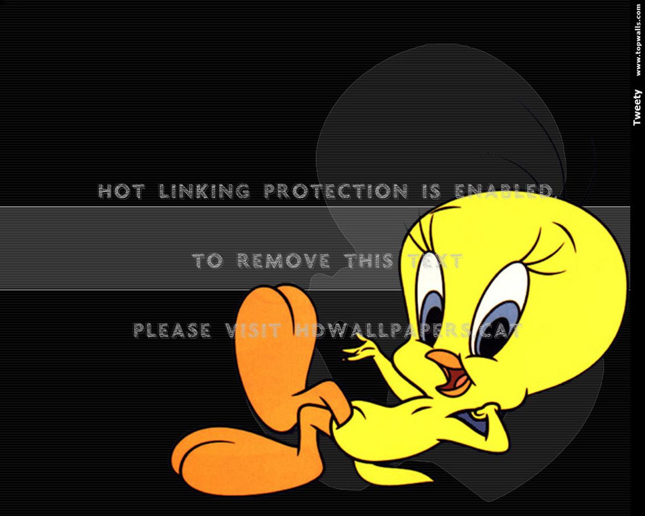 1280x1024 tweety bird yellow little cute tv series