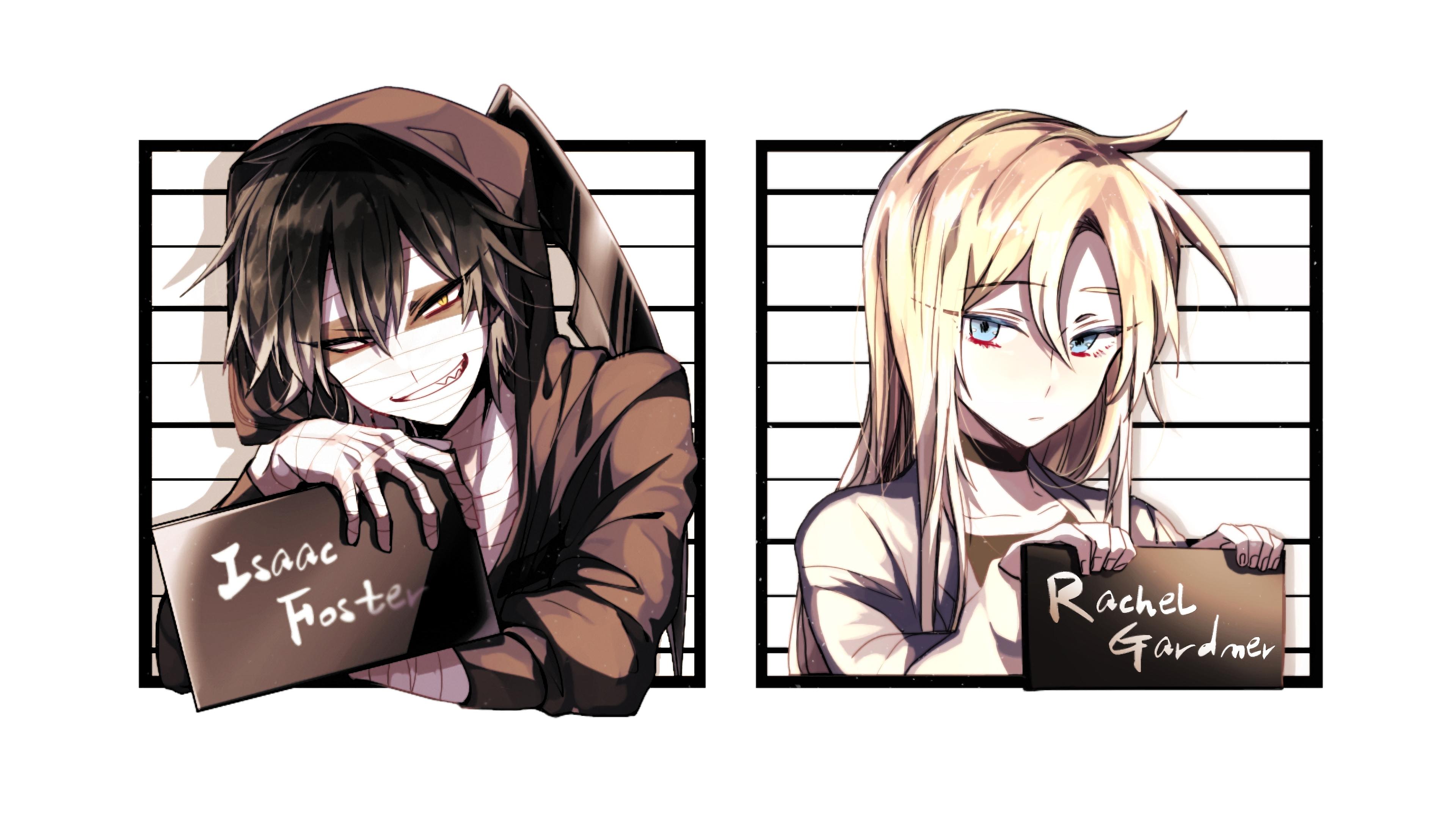 3840x2160 3840x2160 Satsuriku no Tenshi, Rachel Gardner, Zack (Angels Of Death) wallpaper JPG