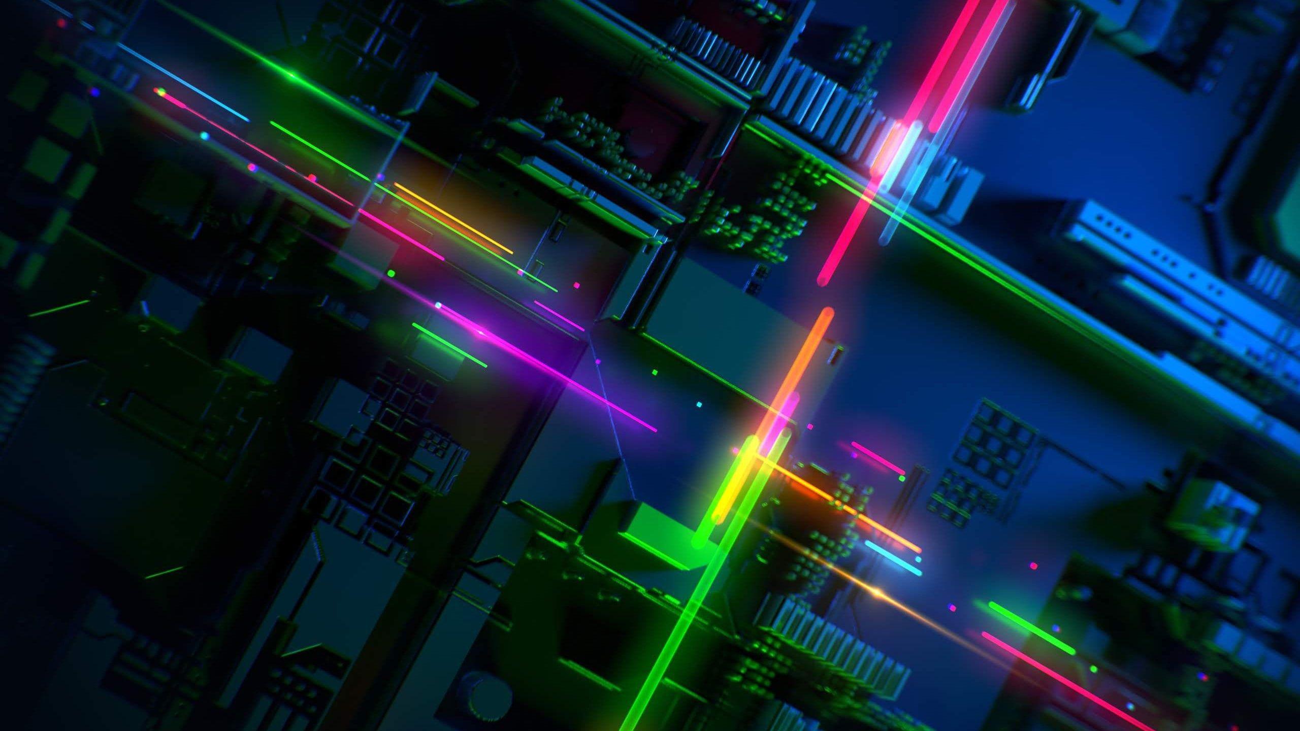 2560x1440 Razer Phone 2 #abstract #colorful #HD K #wallpaper #hdwallpaper #desktop. Graphic wallpaper, HD wallpaper, Black and blue wallpaper