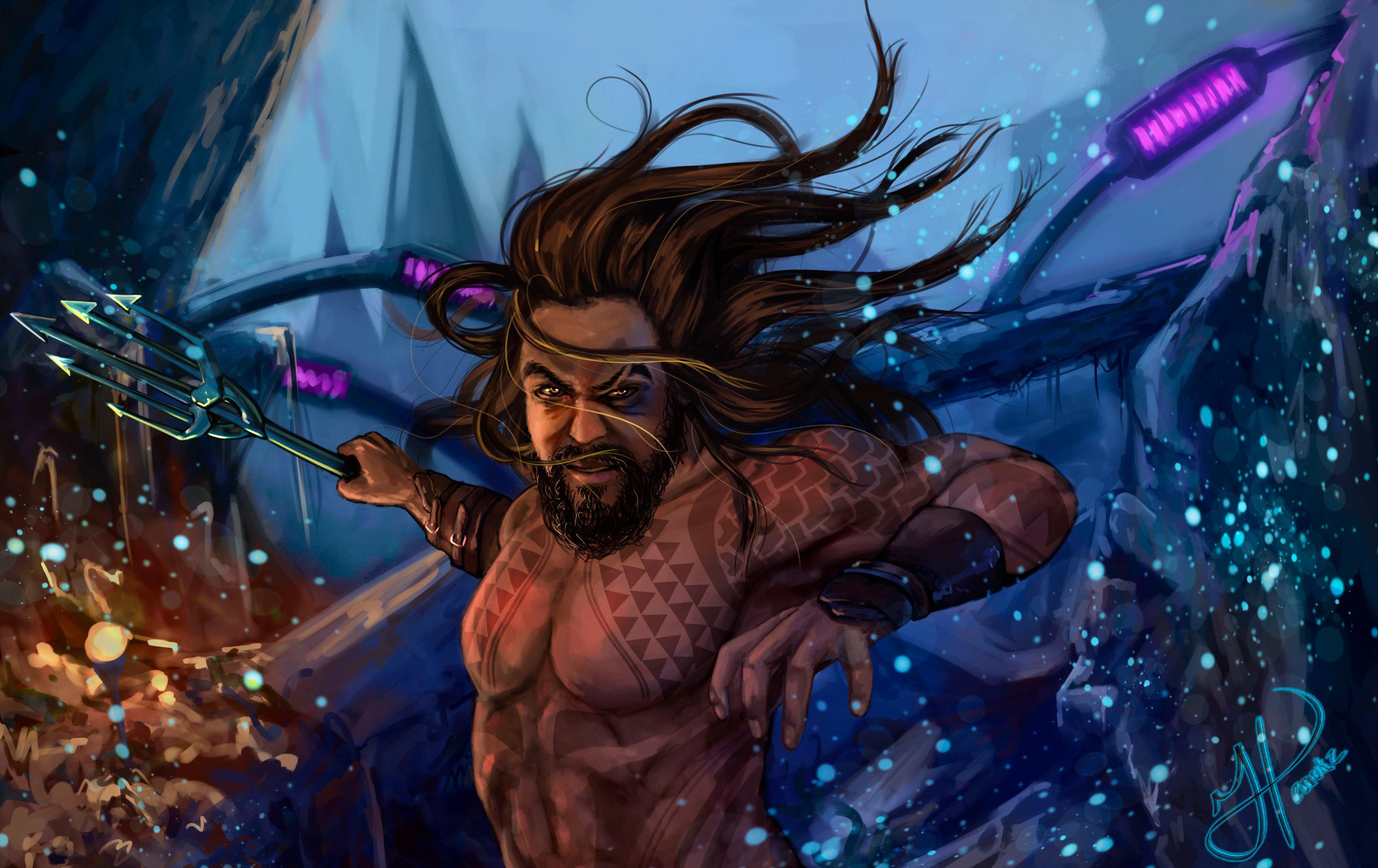 3085x1944 Aquaman Underwater Art, HD Superheroes, 4k Wallpaper, Image, Background, Photo and Picture