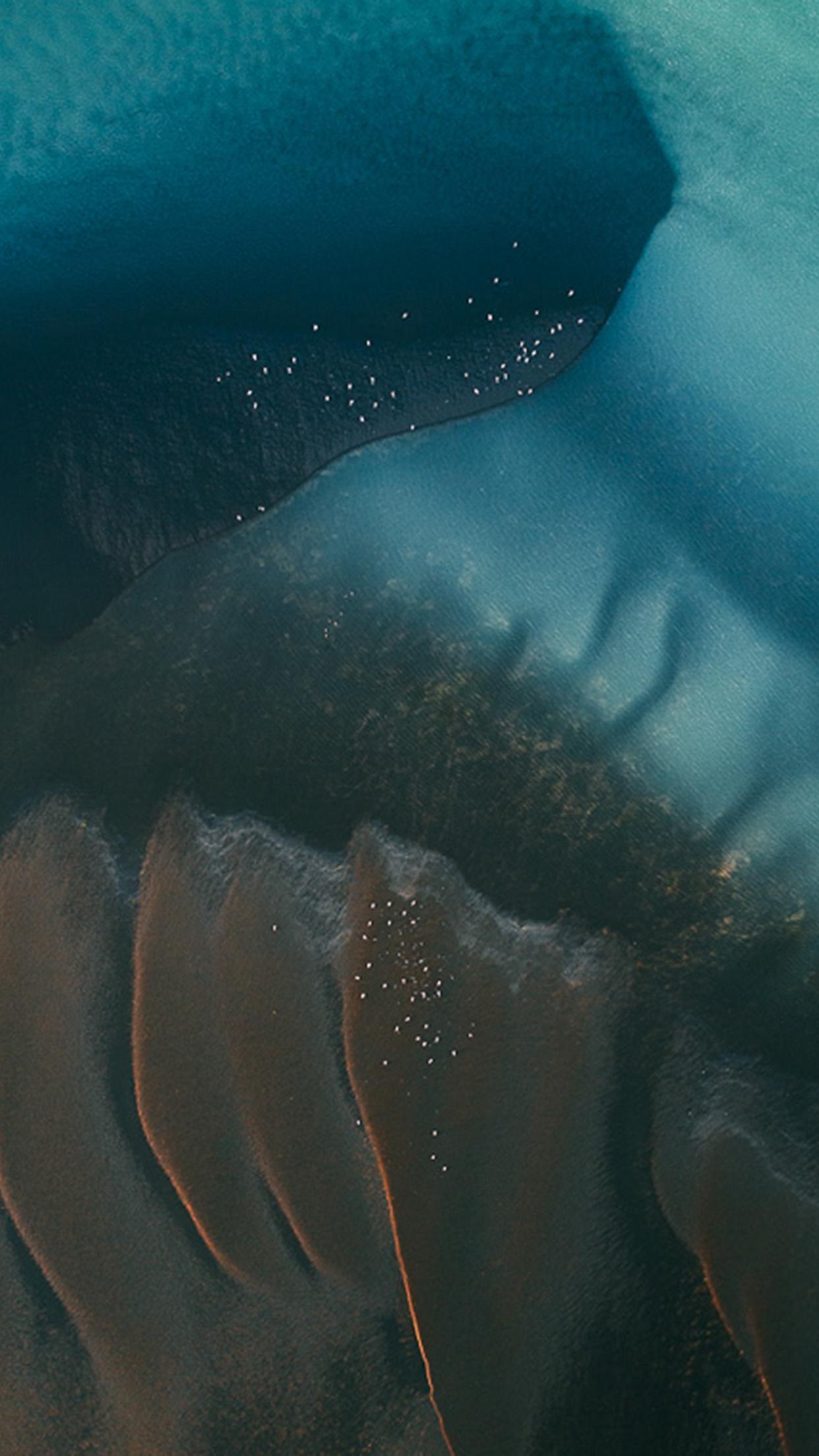 1242x2208 iPhone 6 wallpaper. sea ocean blue earhview art