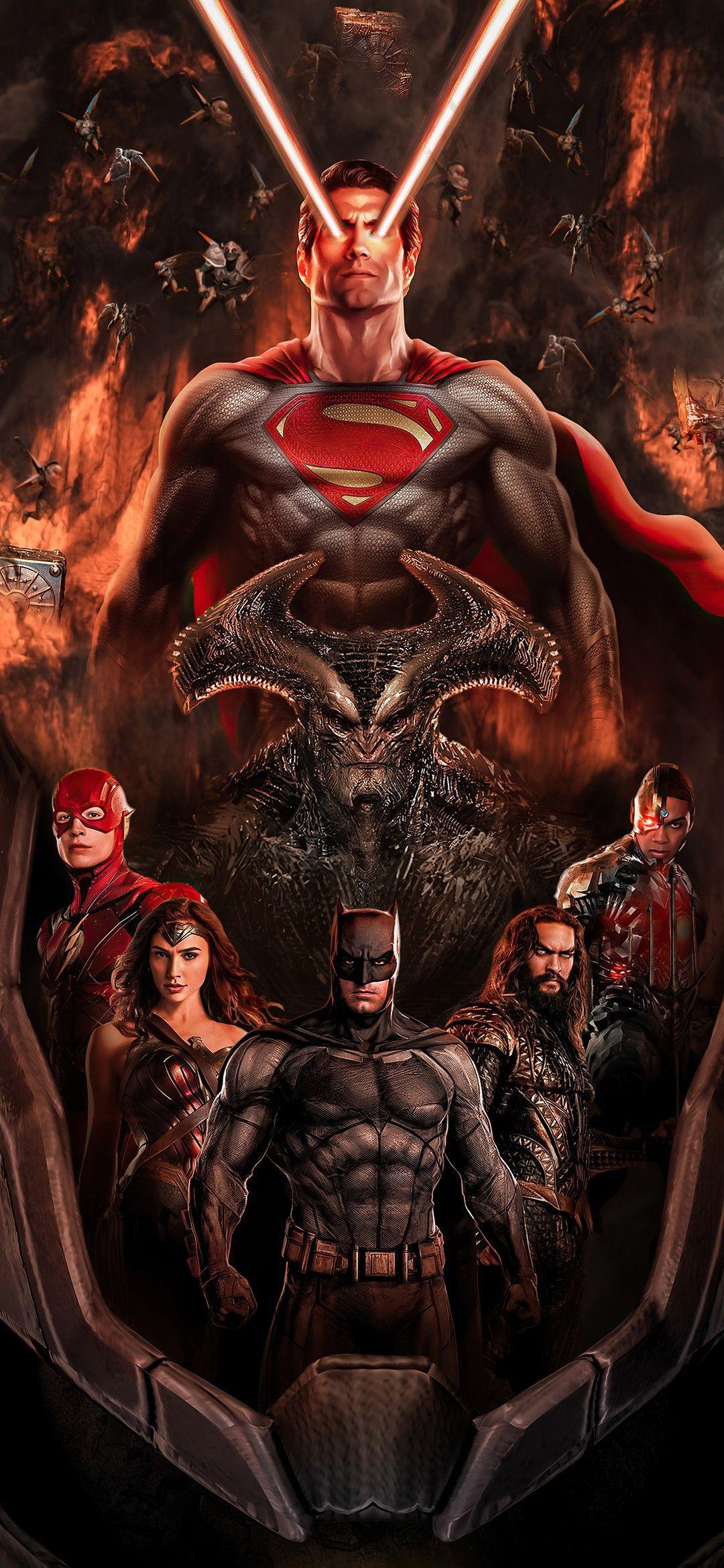 1080x2340 Zack Snyder Justice League Exclusive Wallpaper #RestoreTheSnyderVerse. Marvel superhero posters, Dc comics art, Dc comics wallpaper
