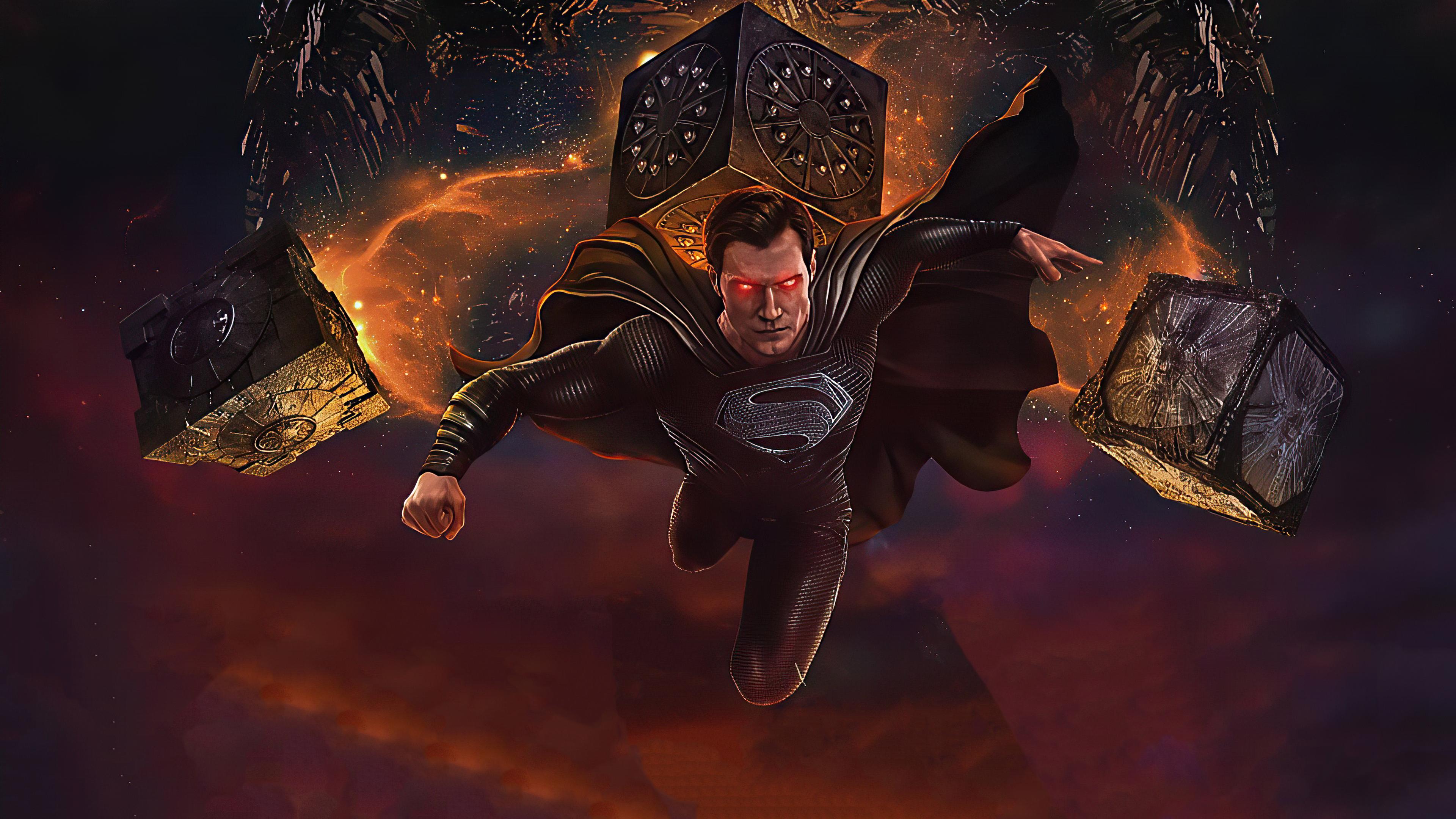 3840x2160 Black Superman Justice League HD Superheroes, 4k Wallpaper, Image, Background, Photo and Picture