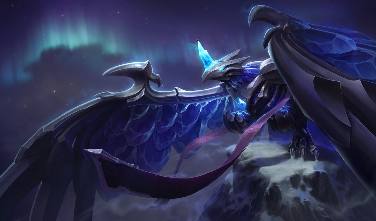 1215x717 Black Frost Anivia Skin of Legends Wallpaper