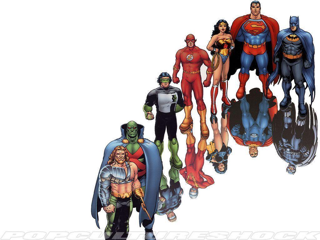 1024x768 The Justice League Wallpaper