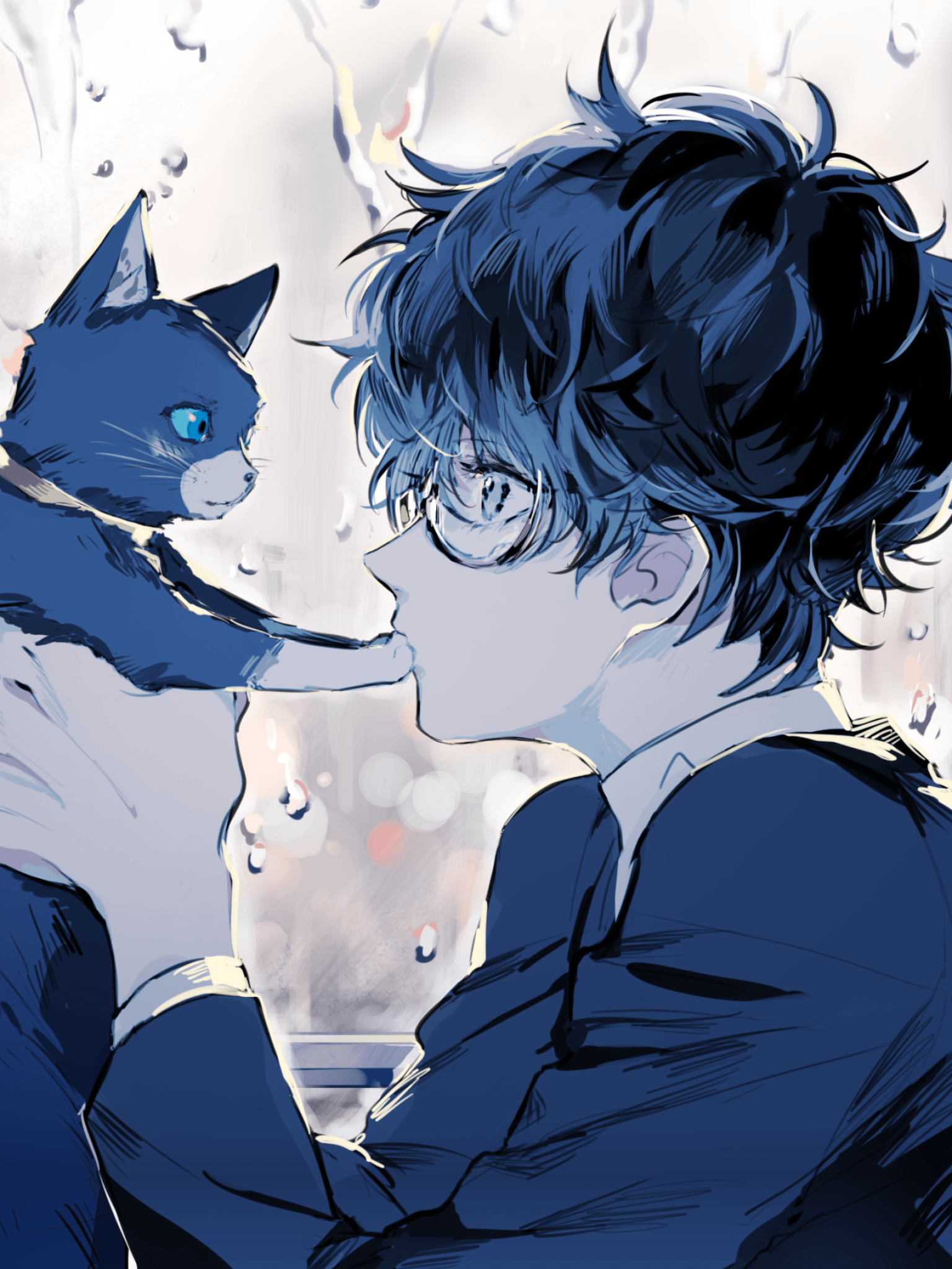 1536x2048 Cute Anime Boy Wallpaper