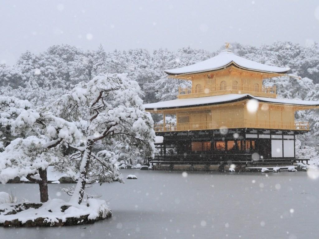 1024x768 Japan, Kinkaku Ji, Kyoto, Snow, Winter HD Wallpaper & Background • 21361 • Wallur