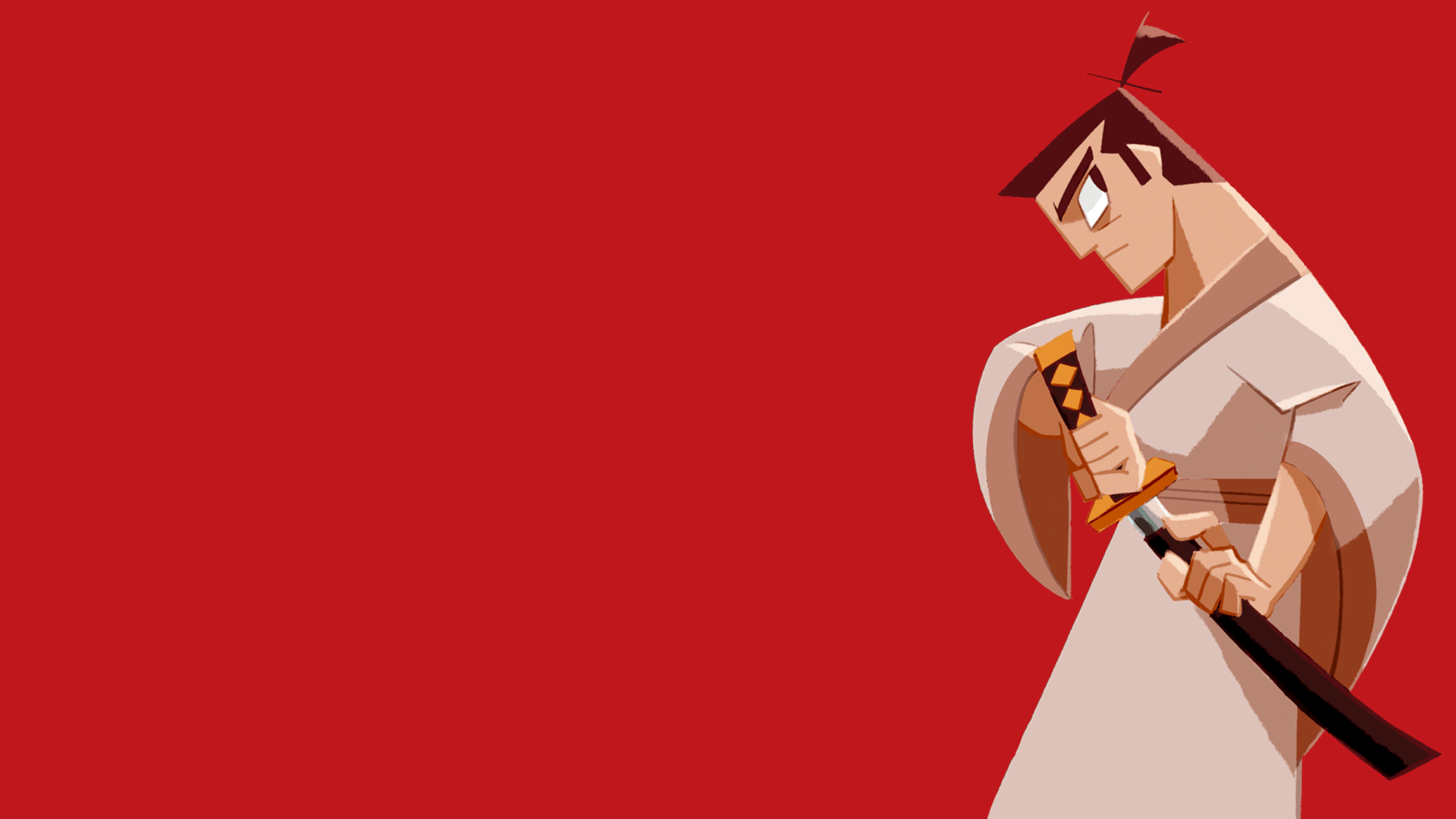 1920x1080 #samurai, #Samurai Jack, #katana, #simple background, wallpaper. Mocah HD Wallpaper