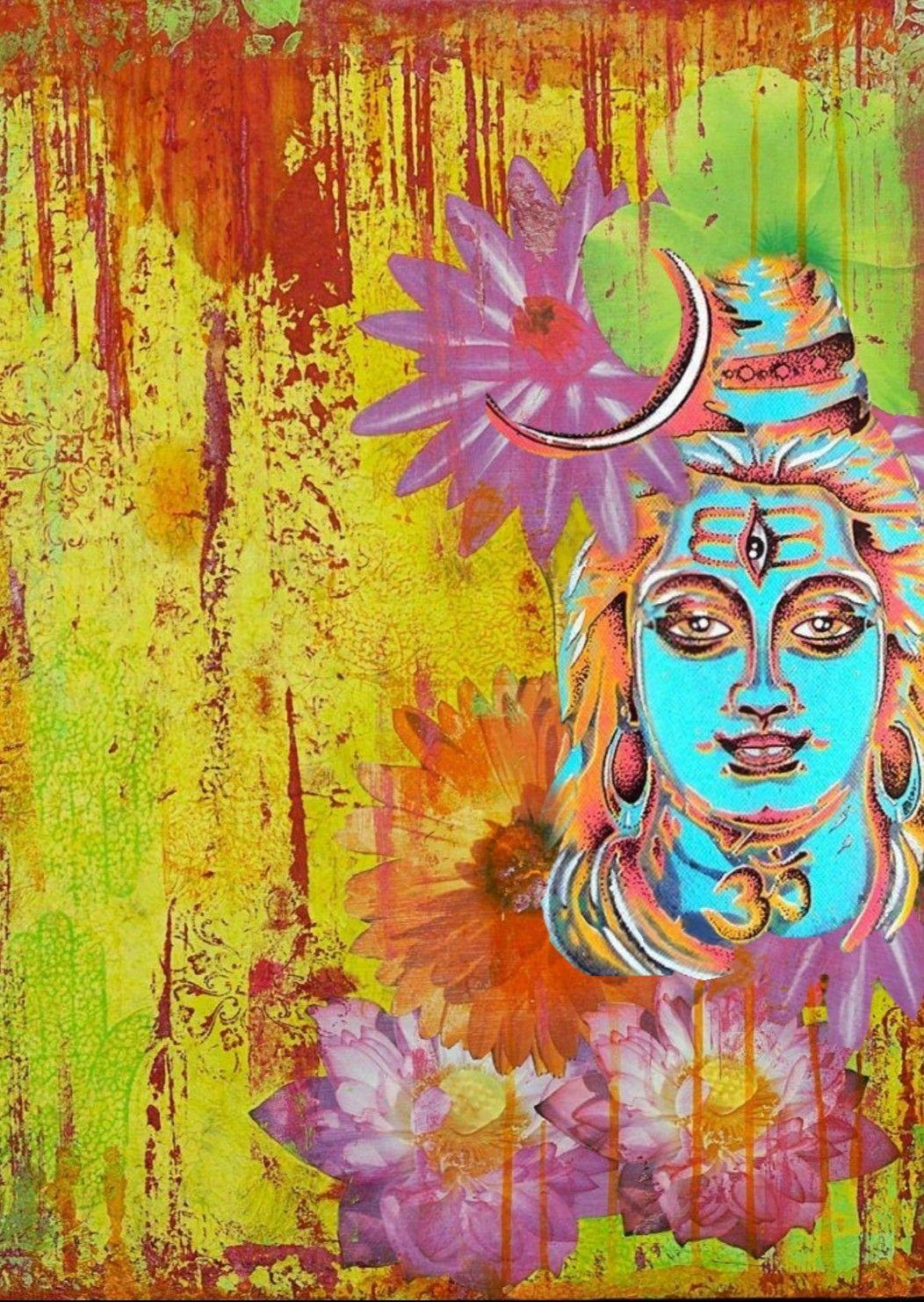 1052x1481 Lord Shiva in creative art painting. Mandala design art, Buddha painting, Shiva art