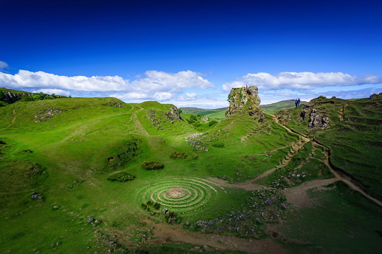 1280x853 Desktop Wallpaper Scotland Fairy Glen, Isle of Skye, Hebrides Rock