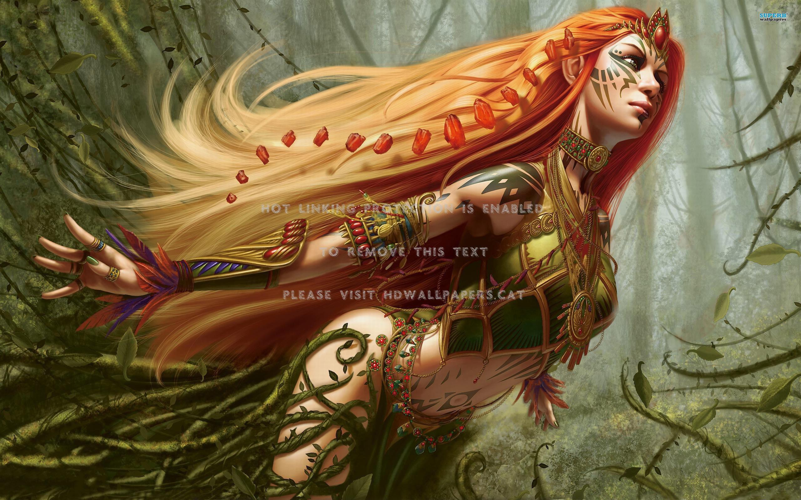 2560x1600 Forest Fairy Nature Woods Girl Abstract