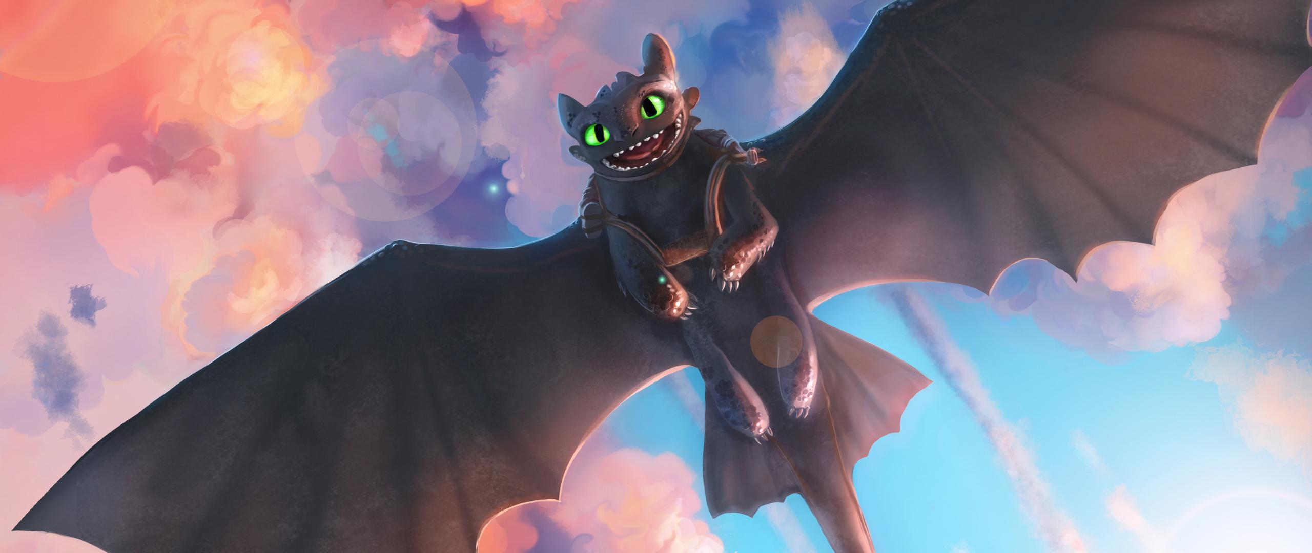 2560x1080 Movie, Toothless, Night Fury, Dragon, How To Train Your Dragon
